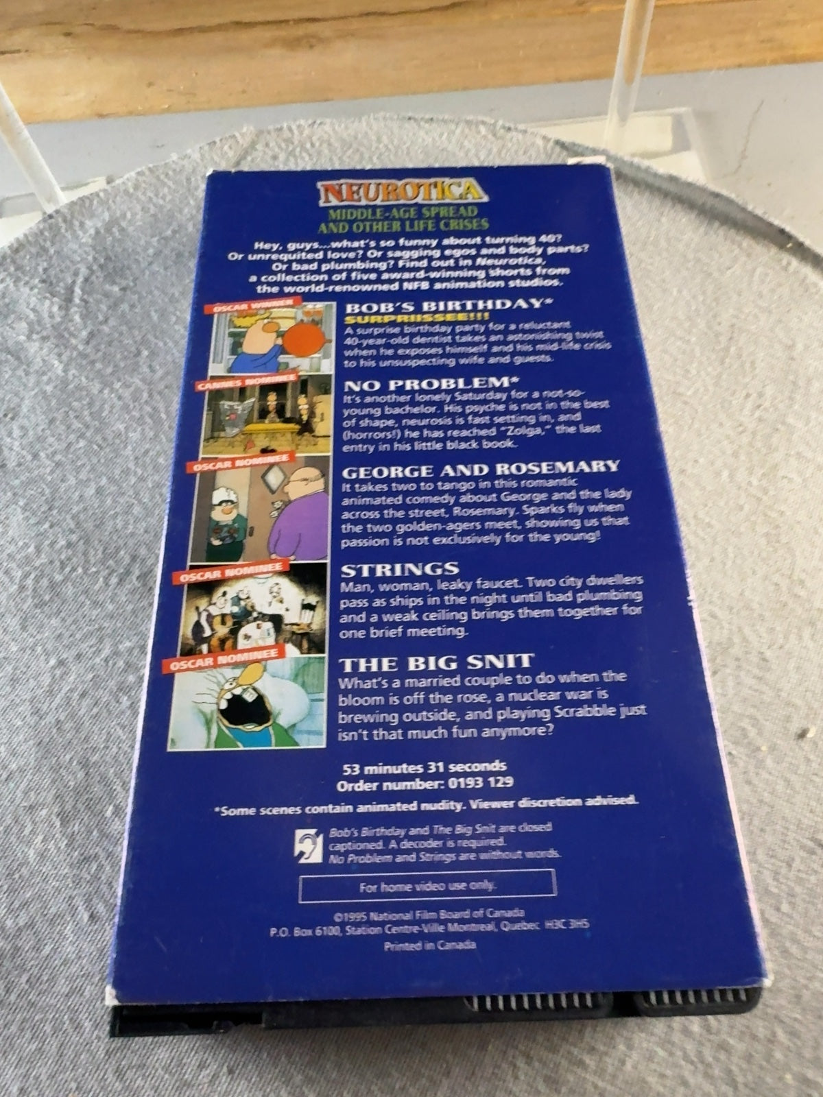 Neurotica Middle-Age Spread and Other Life Crises (VHS) Very Good
