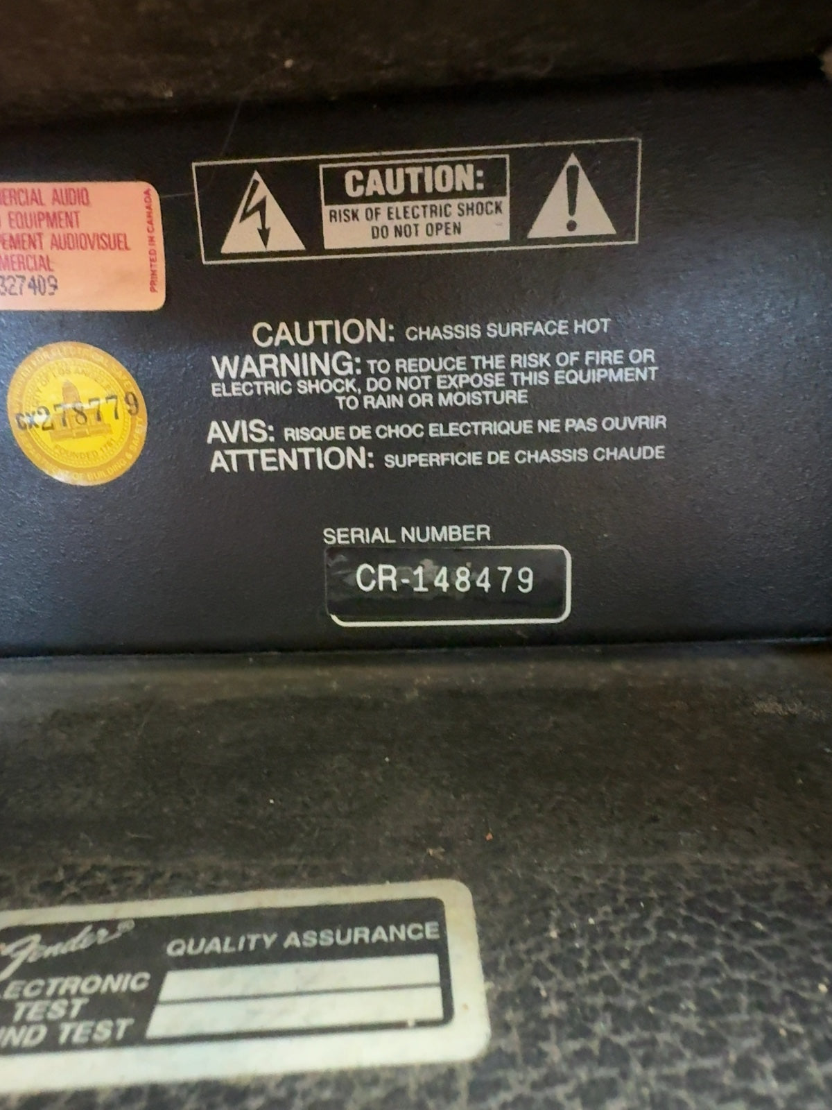 Fender BXR 300C Bass Combo Amp - Tested Works