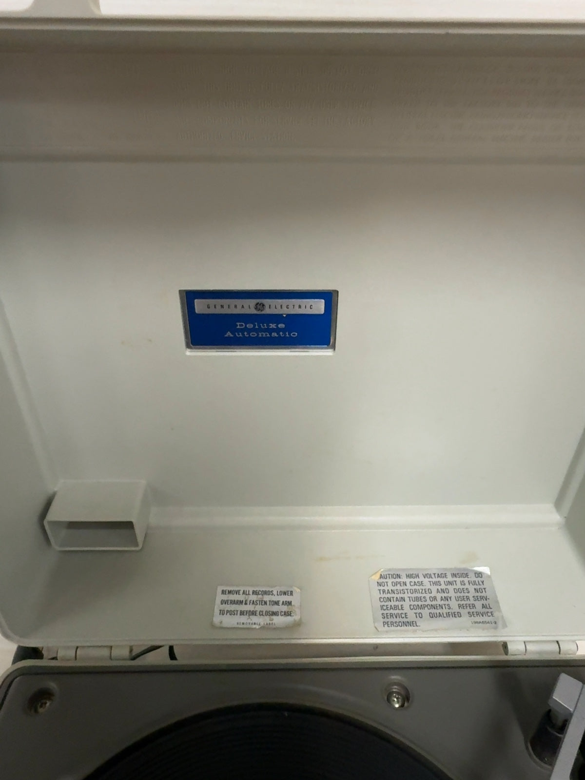 General Electric Deluxe Automatic Record Player Model V648h