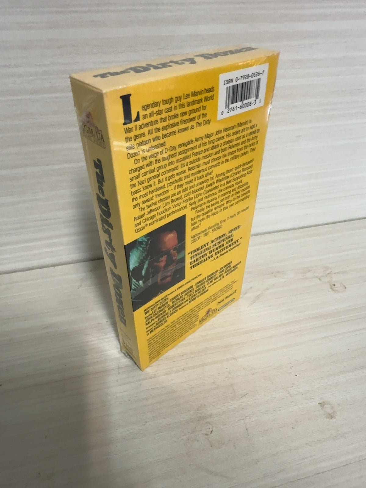 The Dirty Dozen (VHS, 1967) Lee Marvin Ernest Borgnine Warner Home Video New