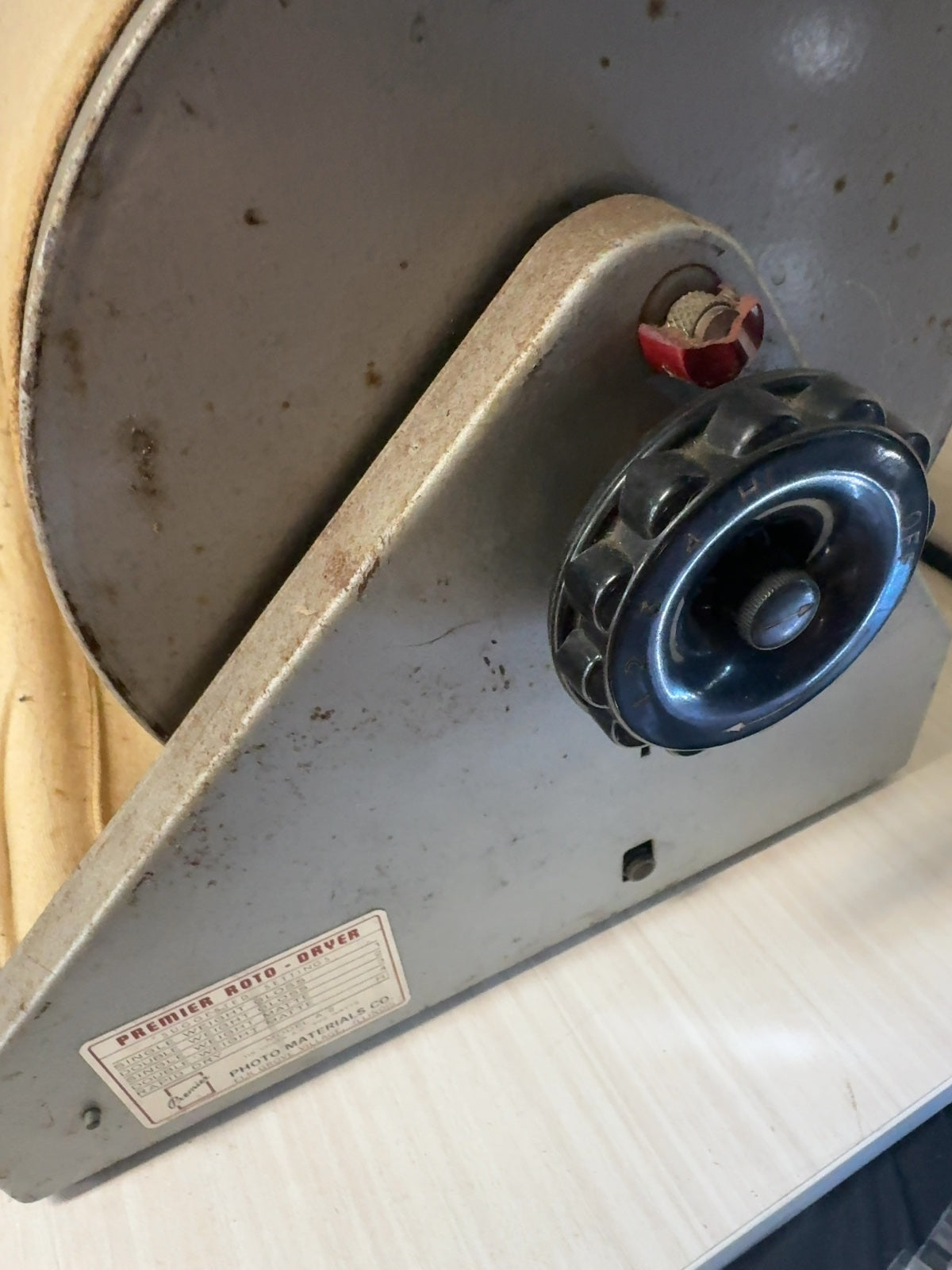 Vintage Premier Roto-Dryer A-2 Darkroom Rotary Photo Print Dryer