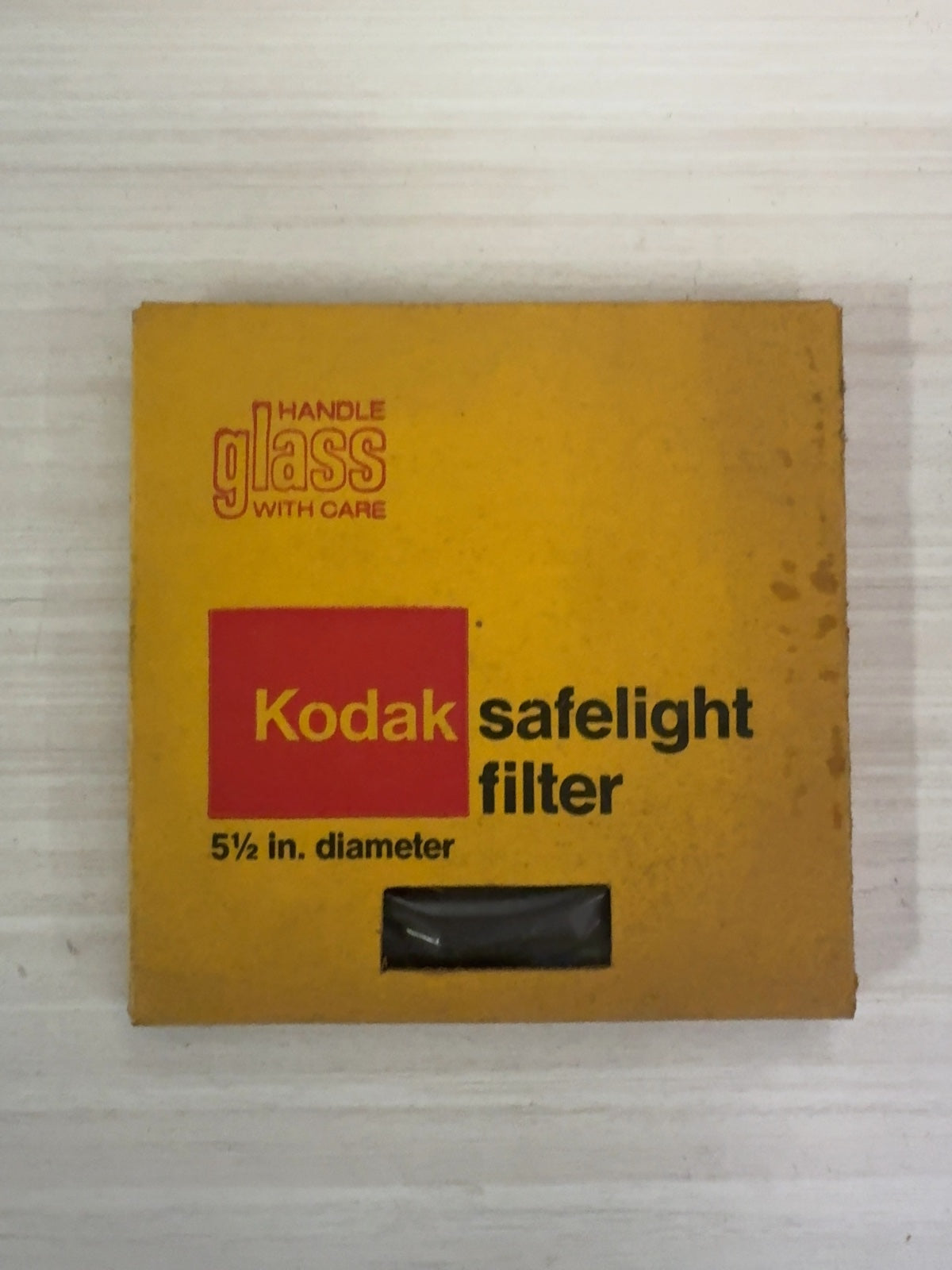 Kodak Safelight Filter 5-1/2 in. Round Darkroom Glass Filter in Box