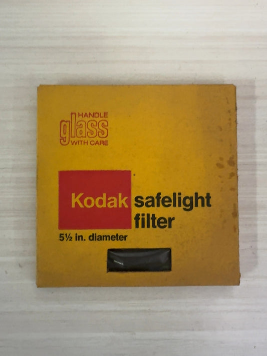 Kodak Safelight Filter 5-1/2 in. Round Darkroom Glass Filter in Box