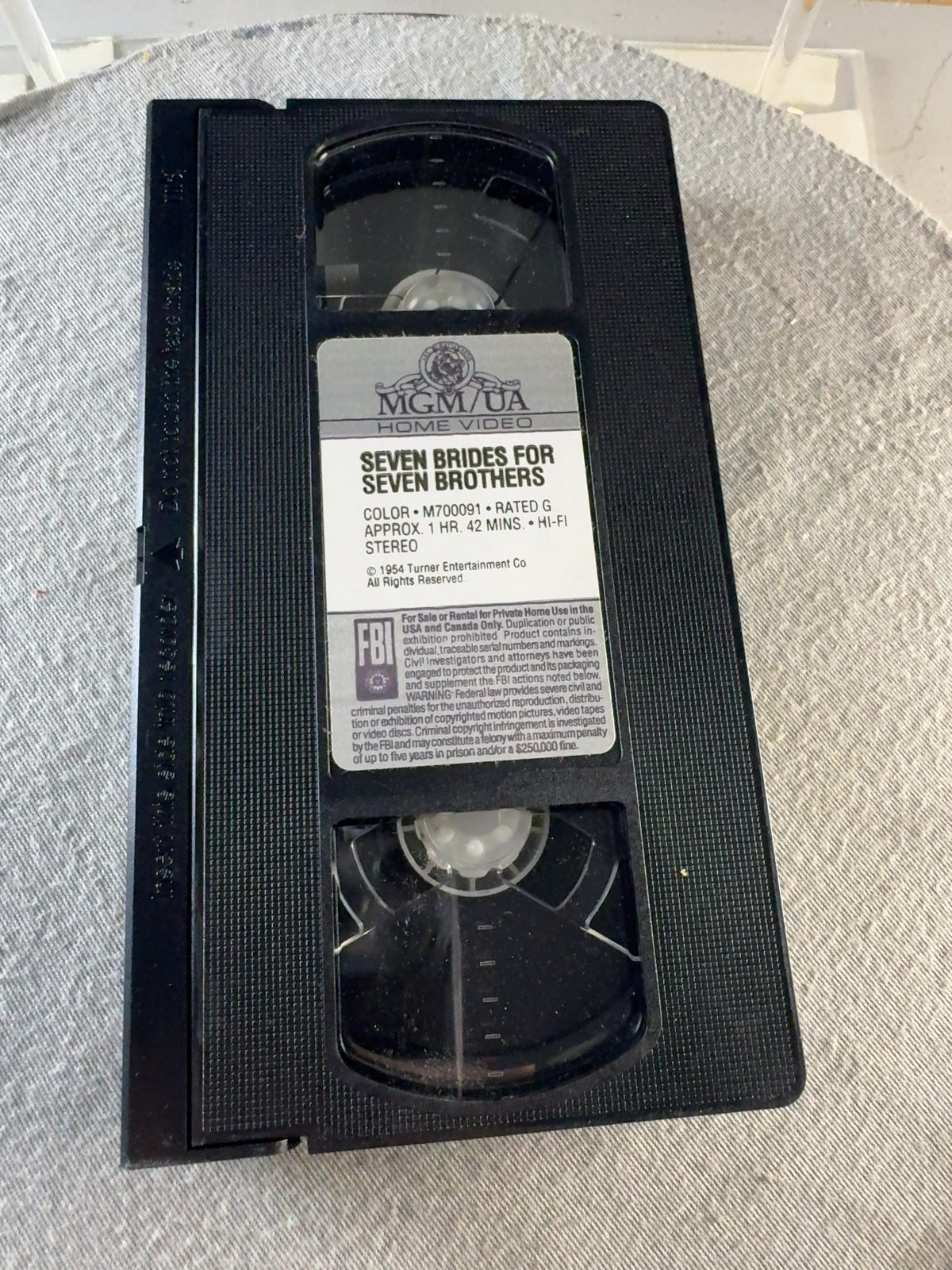 Seven Brides for Seven Brothers VHS 1954 MGM Musical Jane Powell Howard Keel