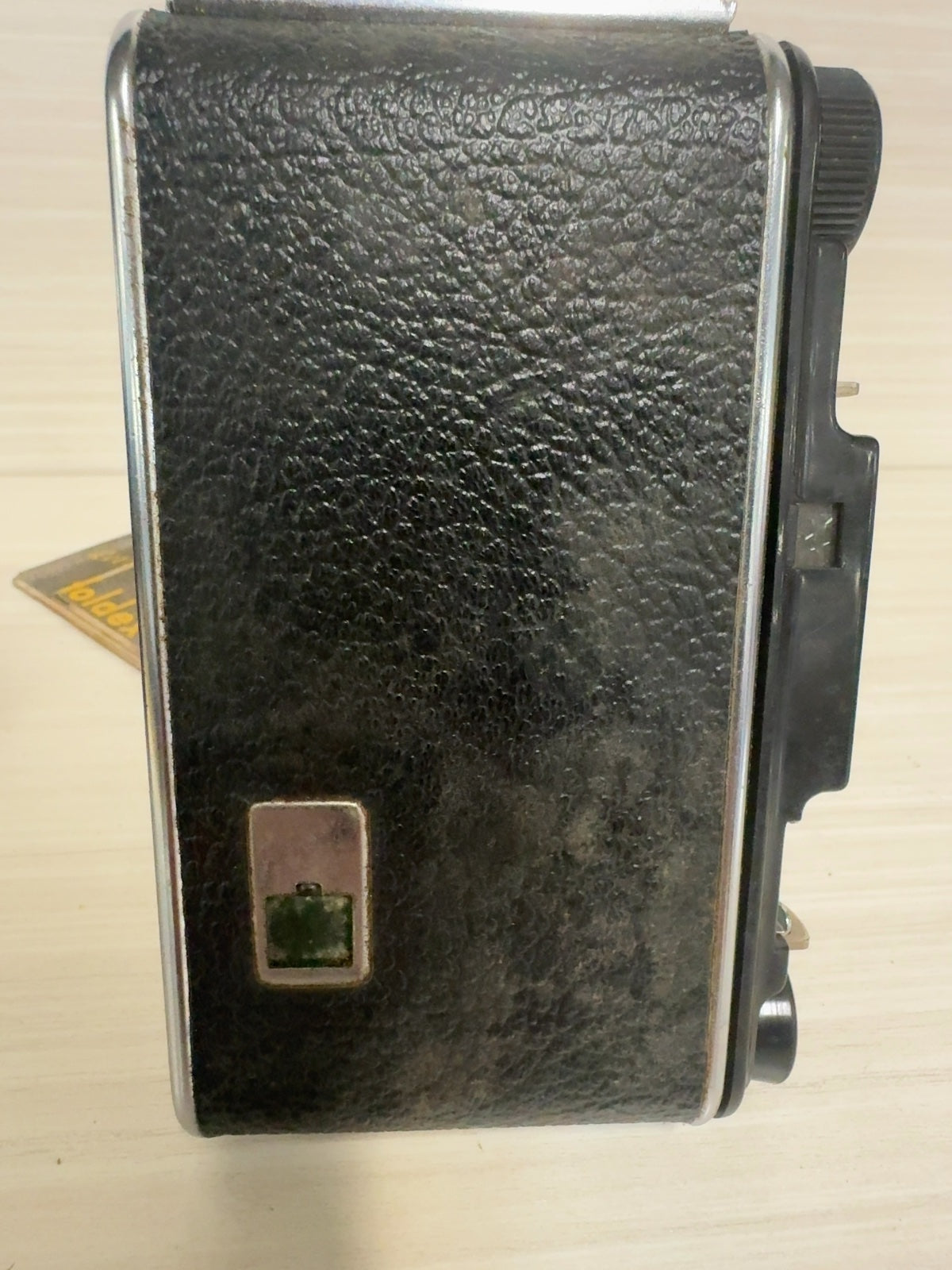 Vintage Foldex 20 Folding Film Camera with Leather Case - For Parts / Repair