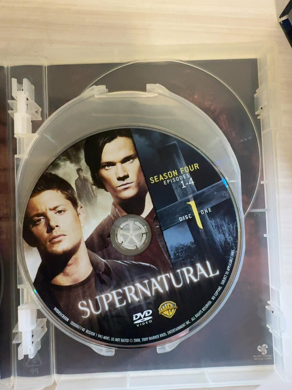 Supernatural (DVD, 2008) The Complete Fourth Season Very Good Warner Bros.