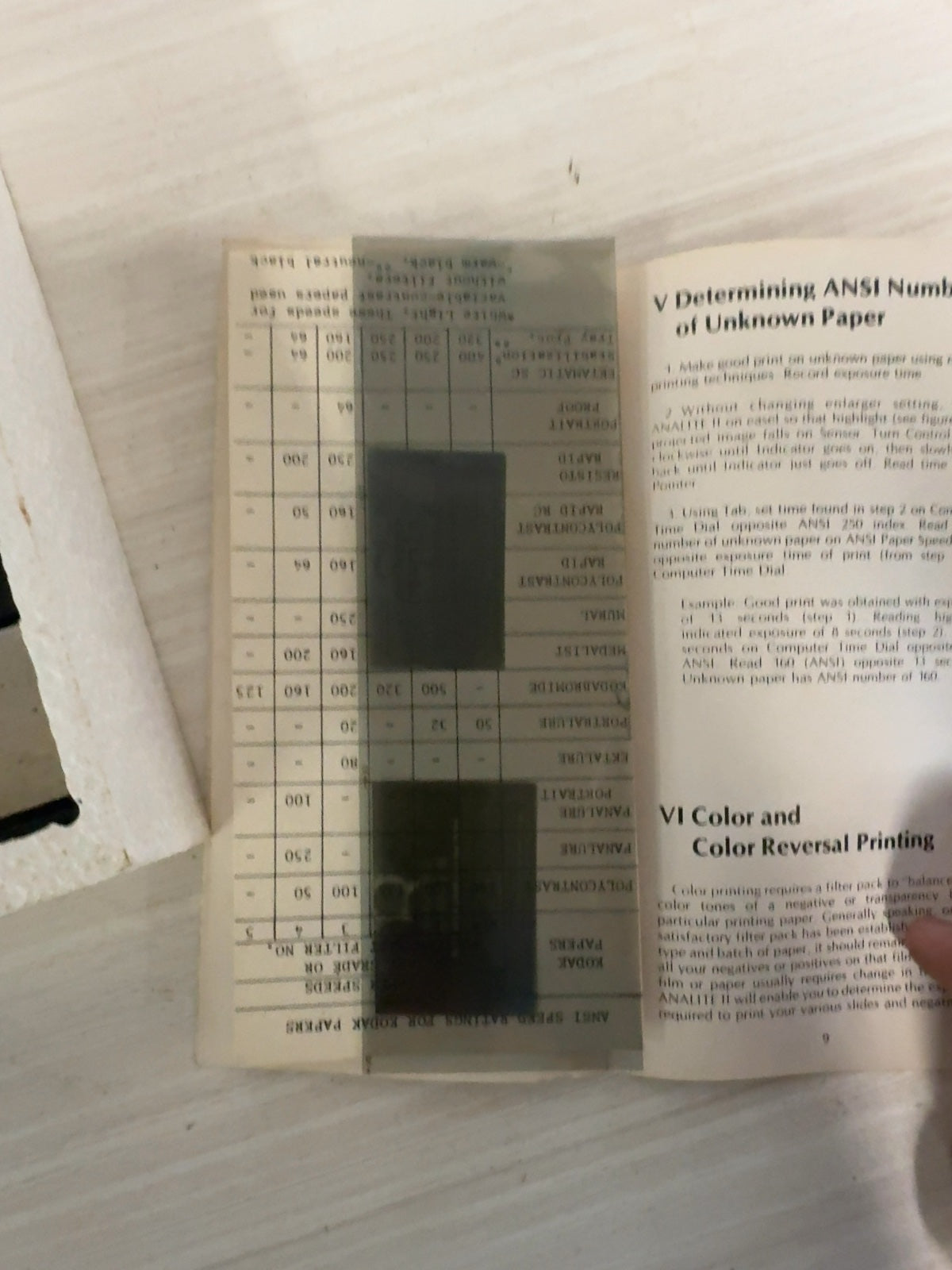 EPOI Analite II Darkroom Enlarging Meter and Computer in Original Box