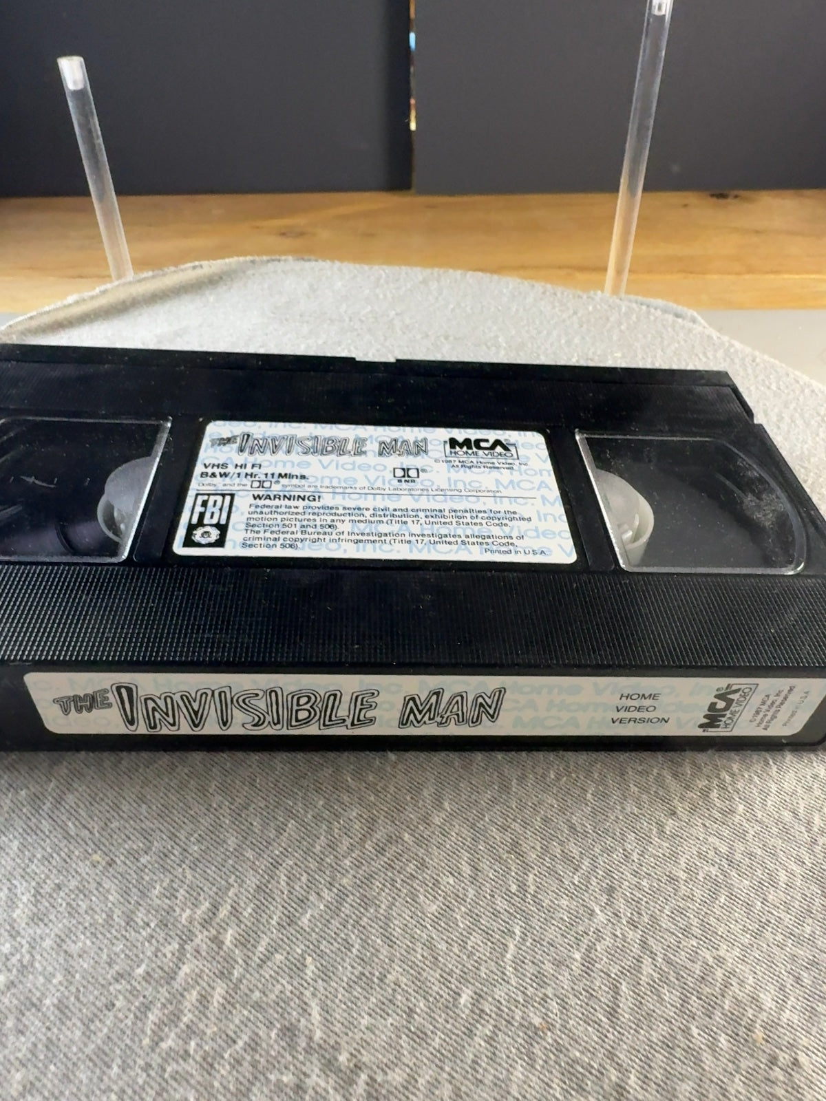 The Invisible Man VHS 1933 Claude Rains MCA Home Video Horror Classic
