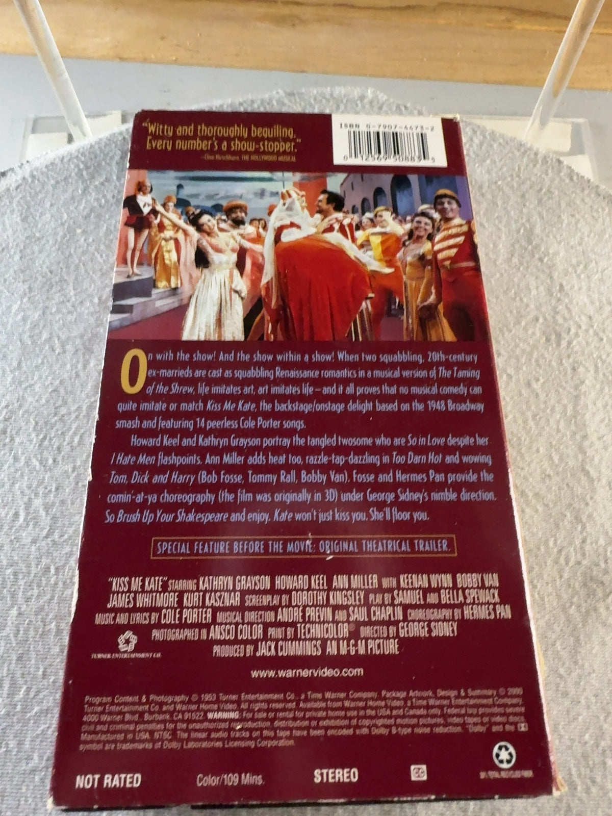 Kiss Me Kate (VHS, 2001) Kathryn Grayson Howard Keel Warner Home Video Very Good