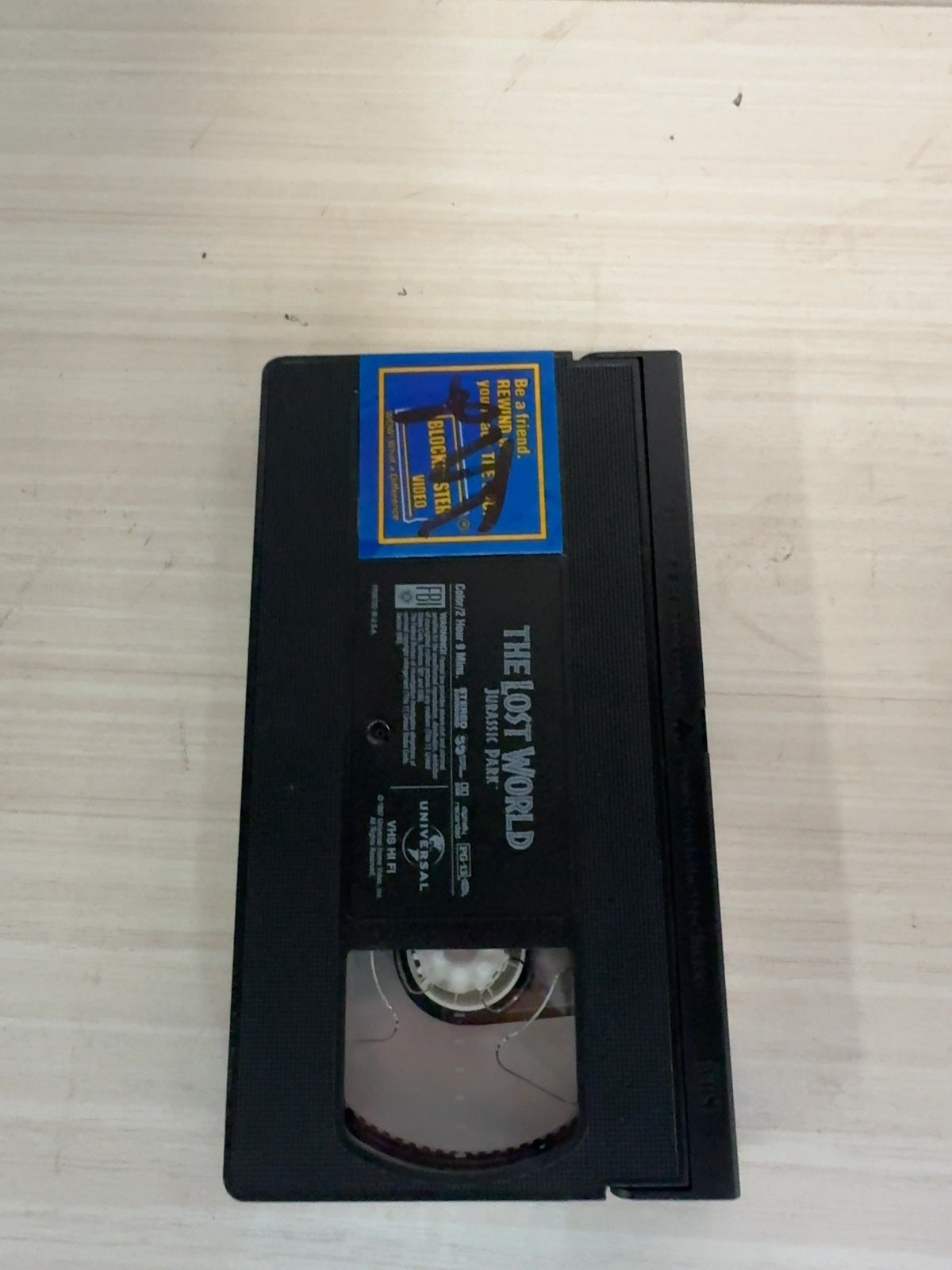 The Lost World: Jurassic Park (VHS, 1997) Jeff Goldblum Universal Very Good