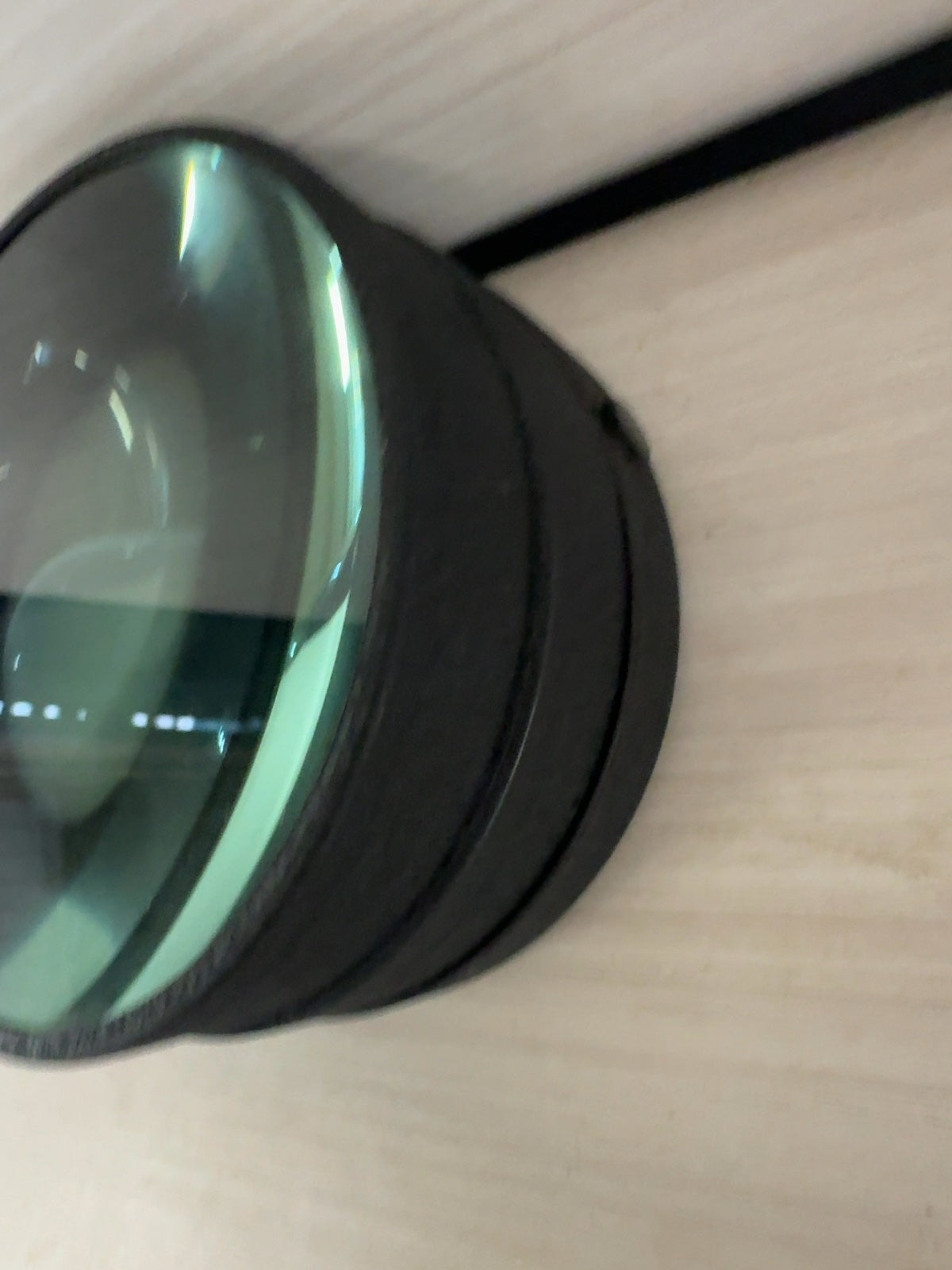 Large Condenser Lens in Black Housing - Optical Glass Element