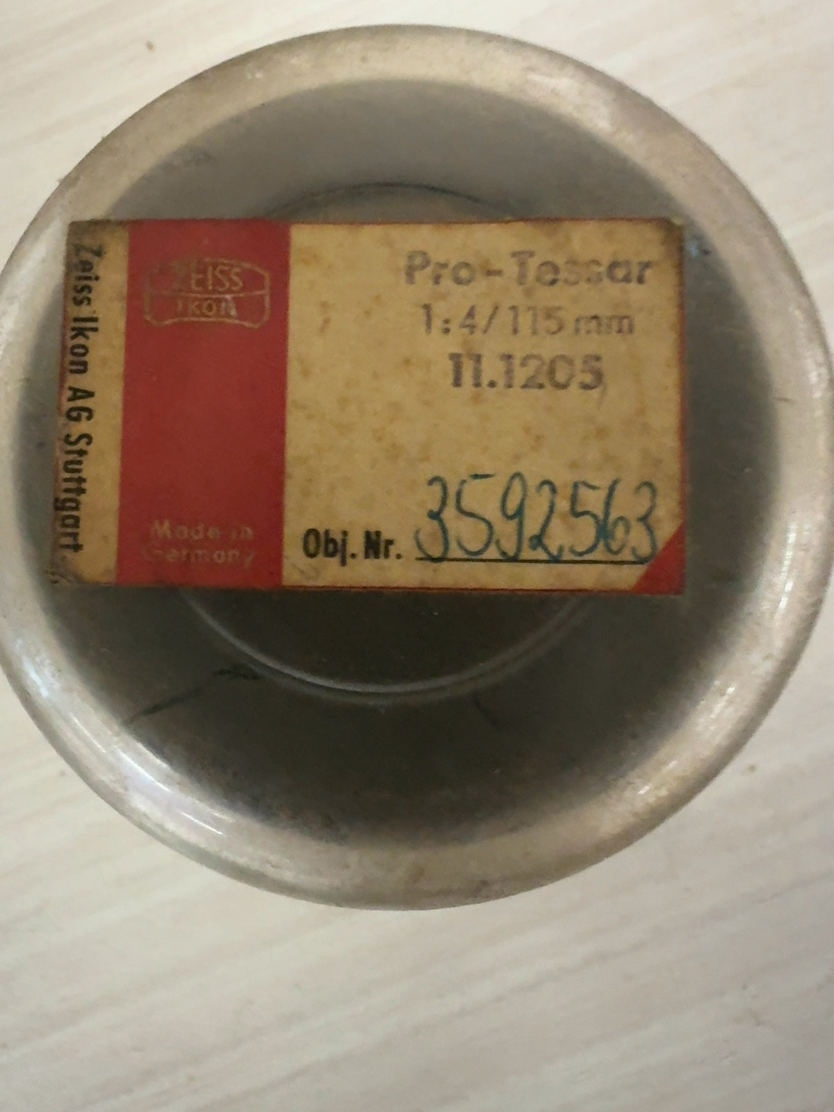 Carl Zeiss Ikon Pro-Tessar 115mm f/4 Lens for Contaflex in Case