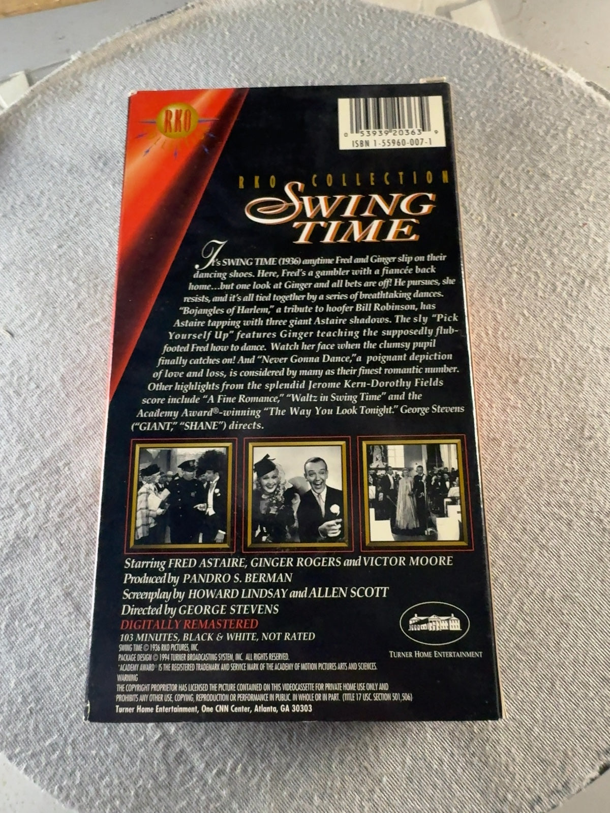 Swing Time (VHS, 1936) Fred Astaire Ginger Rogers RKO Very Good
