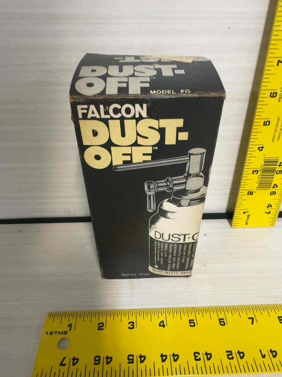Vintage Falcon Dust-Off Model FG Compressed Air Duster in Original Box 15 oz