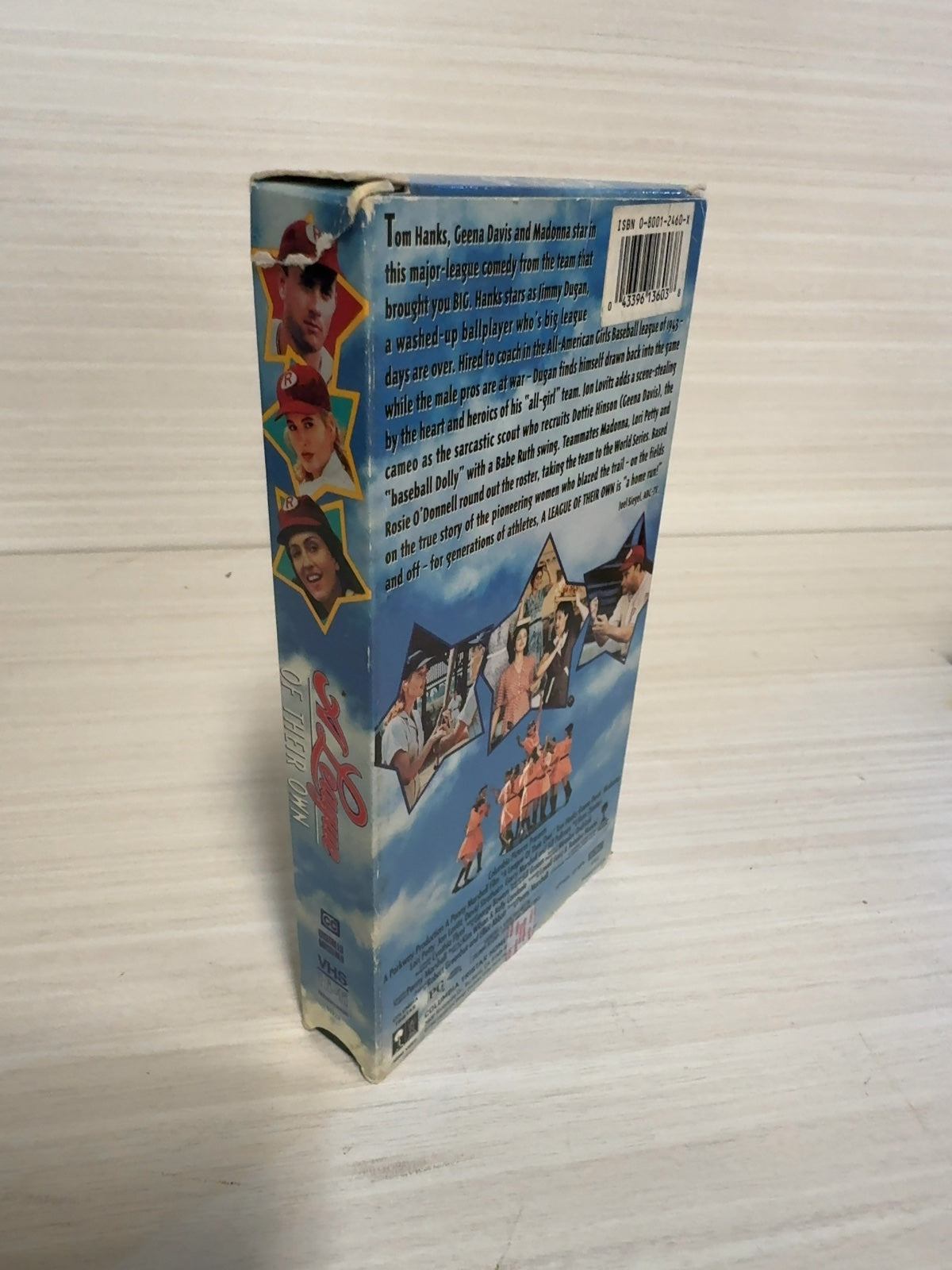A League of Their Own (VHS, 1992) Tom Hanks Madonna Columbia TriStar Acceptable
