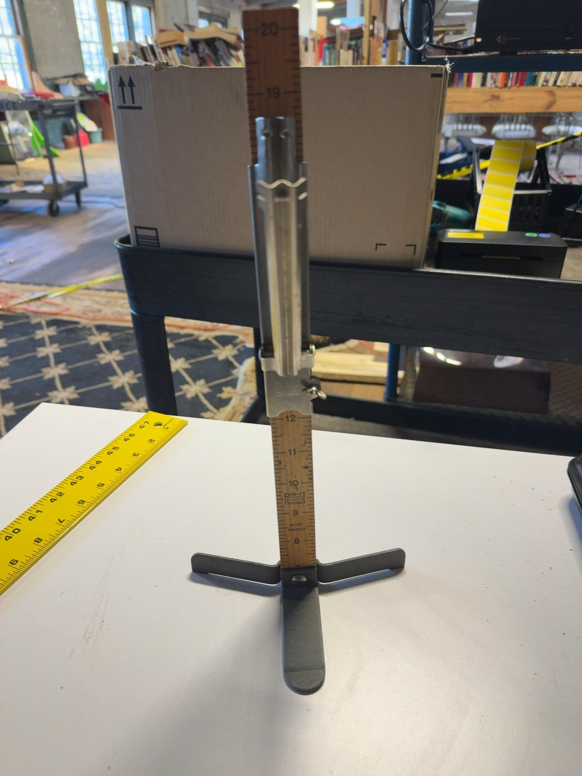 Orco Pin-It Wooden Skirt Marker Hem Gauge with Metal Tripod Base