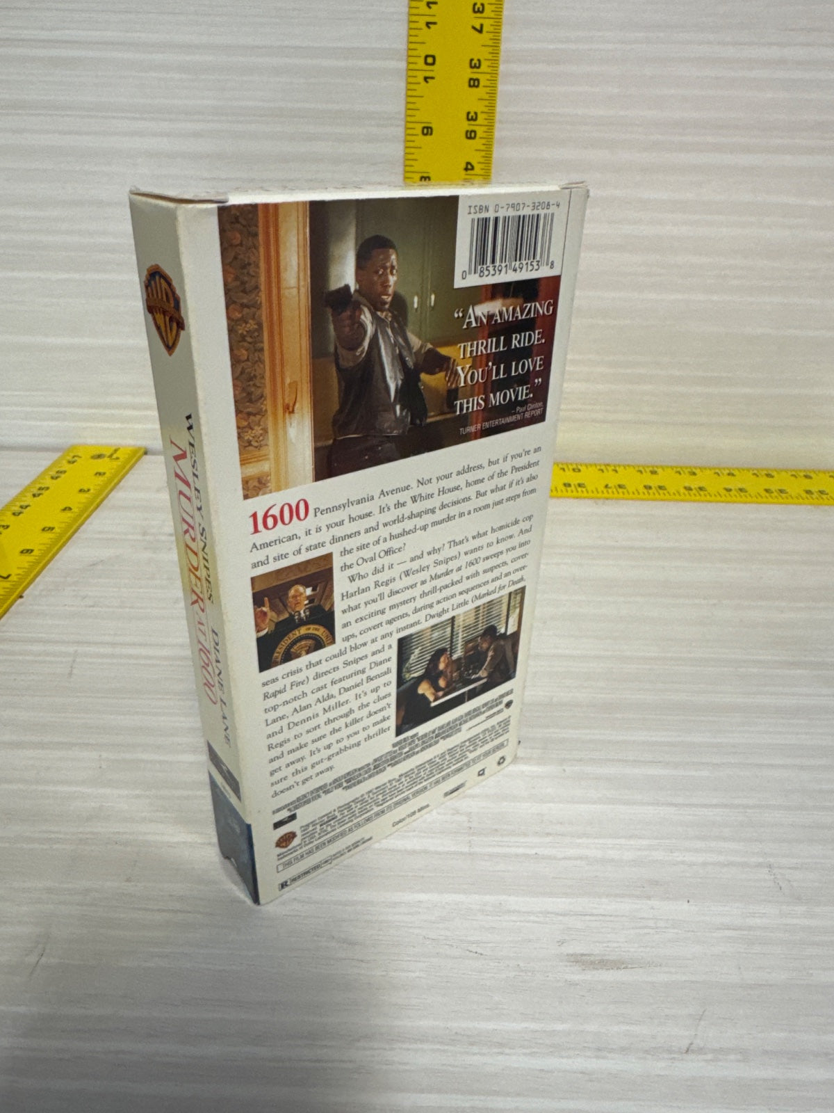 Murder at 1600 (VHS, 1997) Wesley Snipes Diane Lane Warner Brothers Very Good