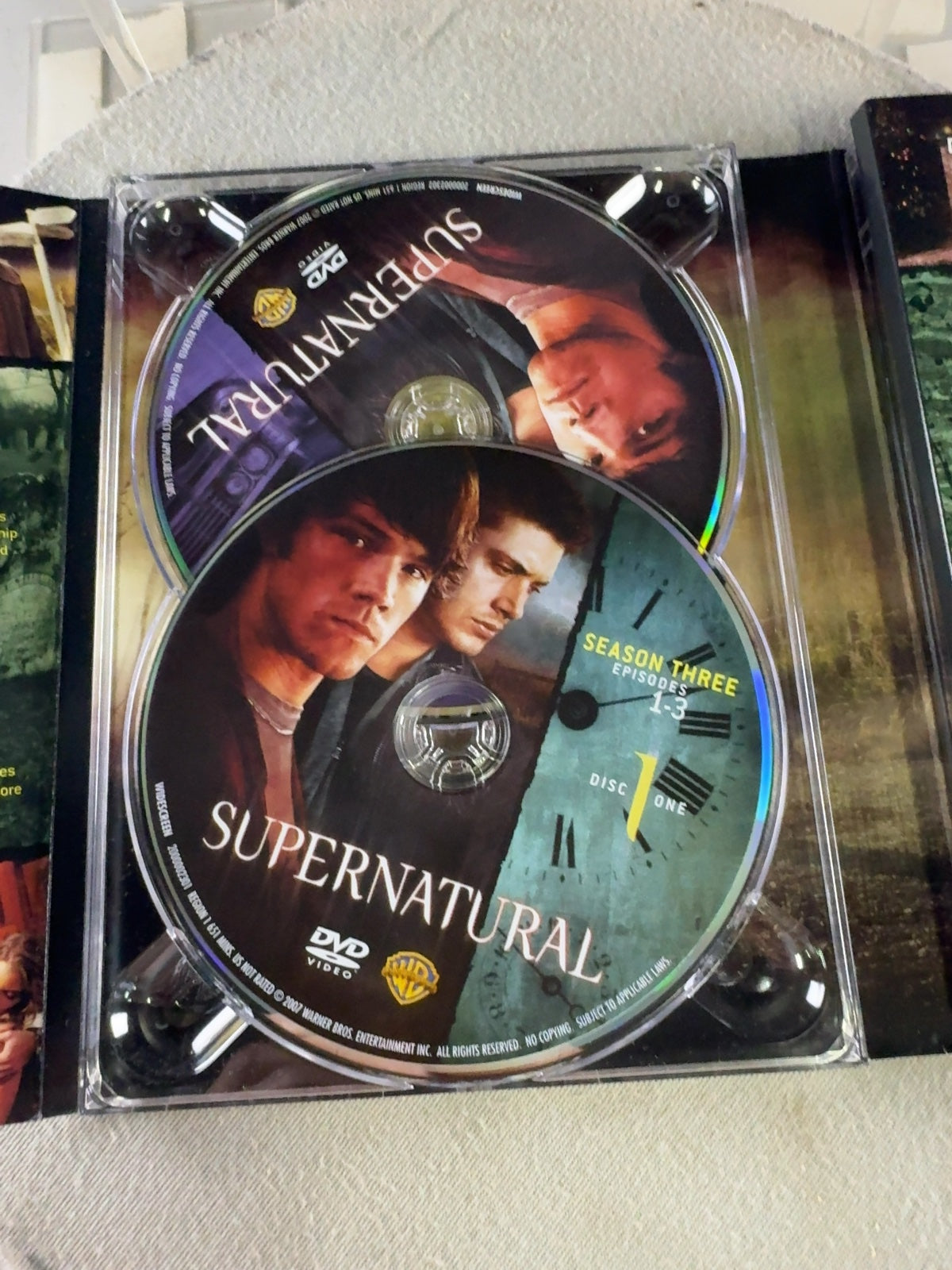 Supernatural (DVD, 2008) The Complete Third Season Very Good Jared Padalecki