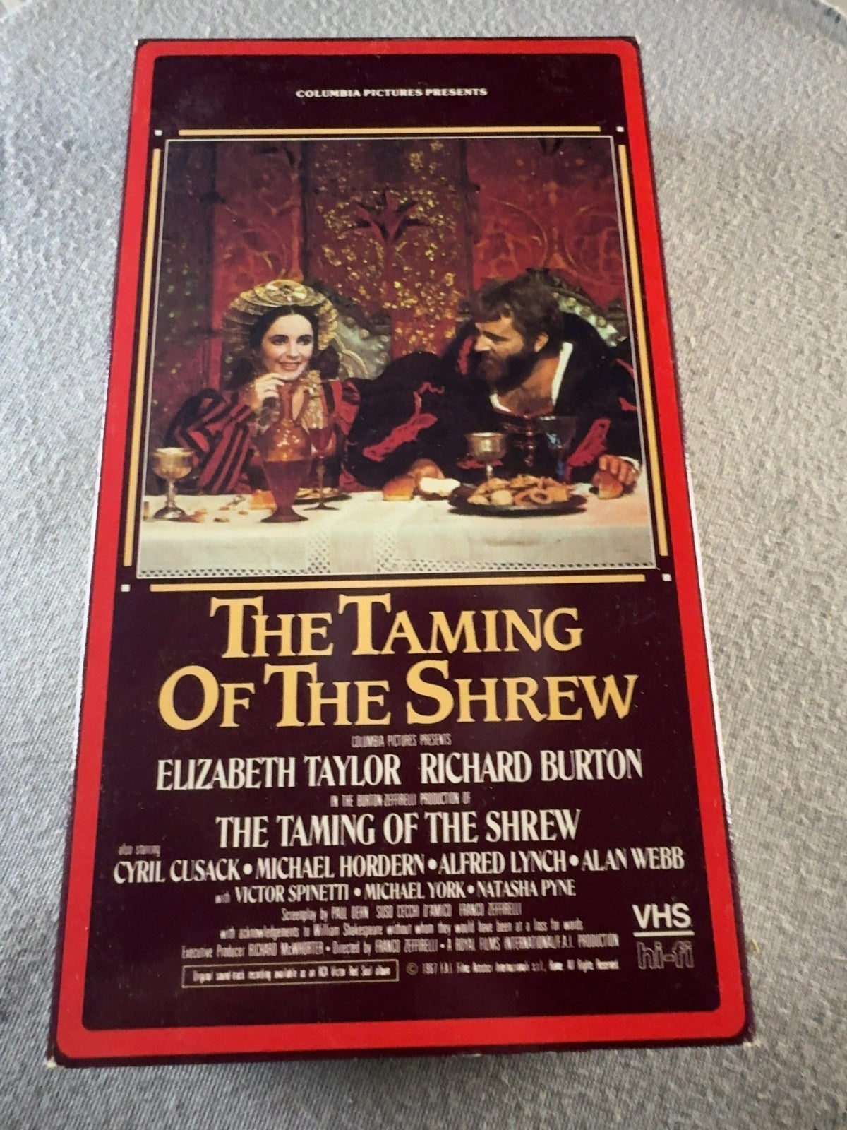 The Taming of the Shrew (VHS, 1967) Elizabeth Taylor Richard Burton New