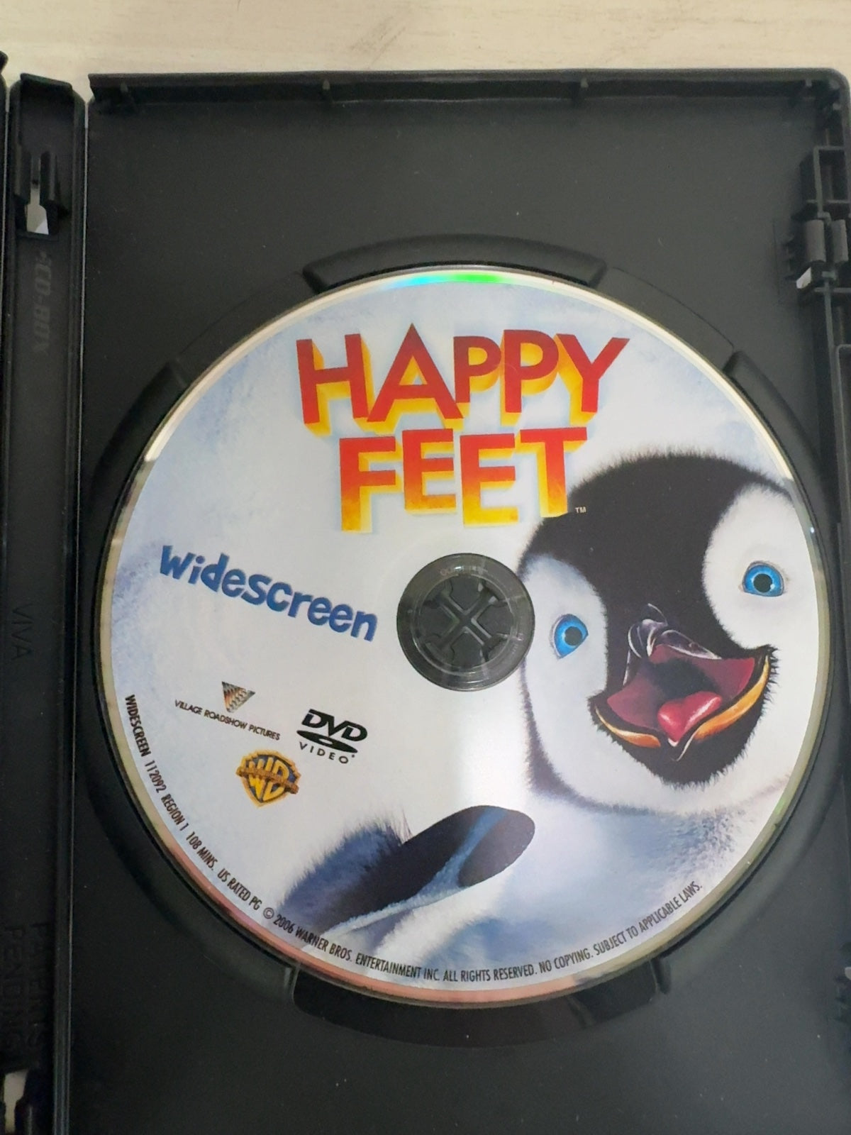Happy Feet (DVD, 2006) Widescreen Edition Very Good Elijah Wood Warner Bros.