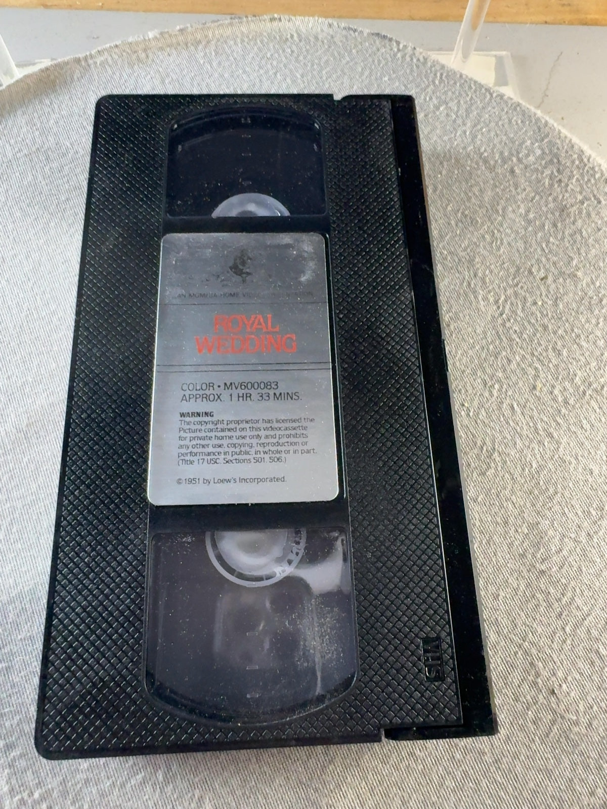 Royal Wedding (VHS, 1951) Fred Astaire Jane Powell MGM Very Good