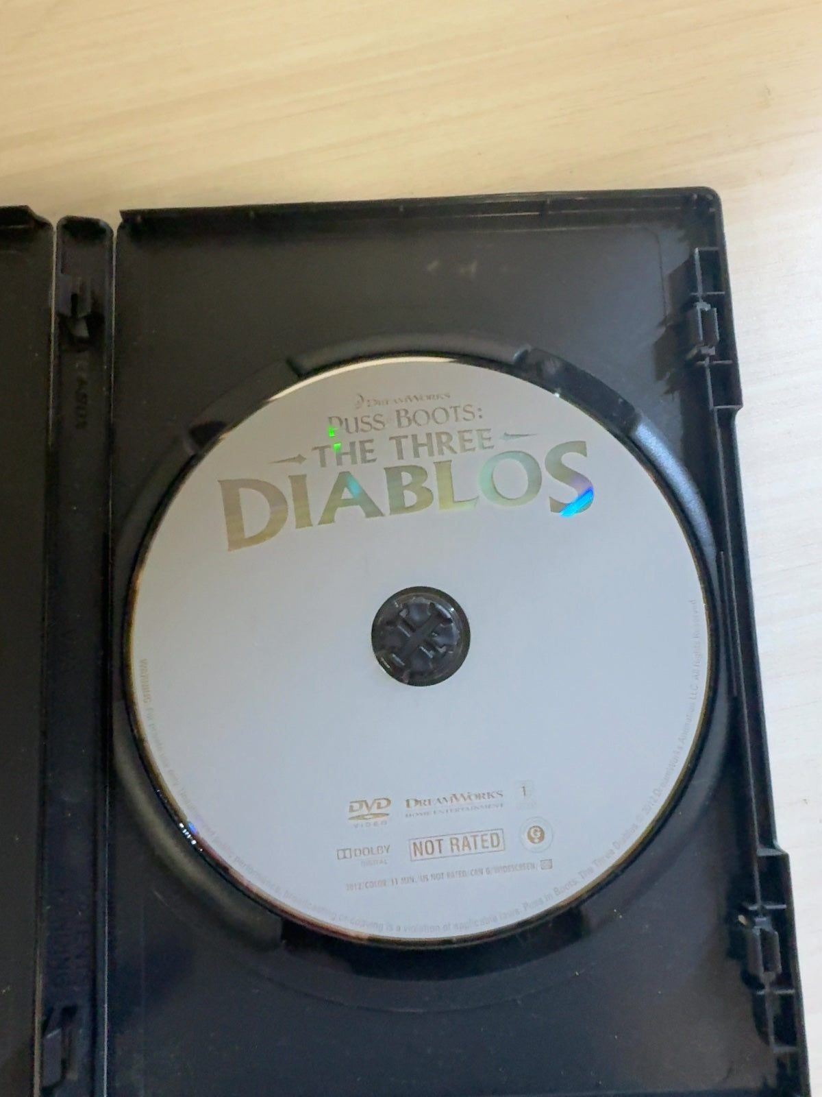Puss in Boots: The Three Diablos (DVD, 2012) Very Good Antonio Banderas