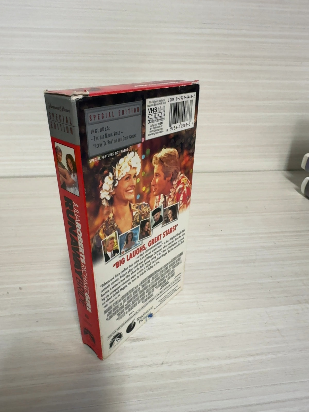 Runaway Bride (VHS, 2000) Richard Gere Paramount Pictures Very Good