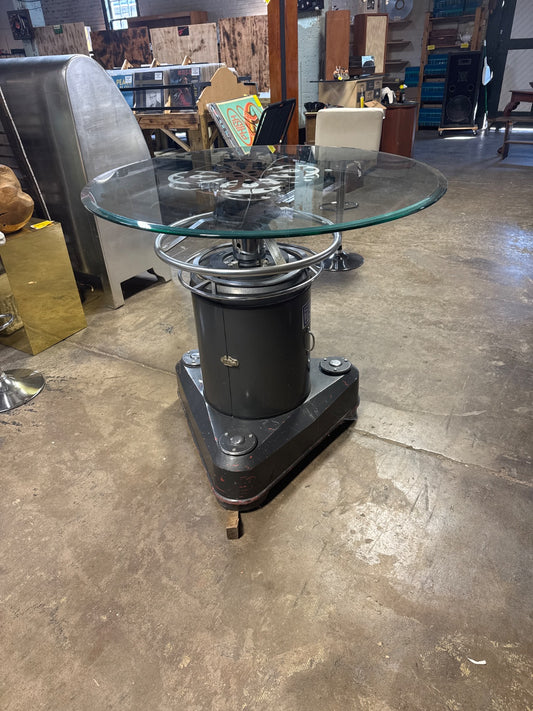 One of a Kind High-Top Bistro Table — 1970s TV Studio Camera Pedestal