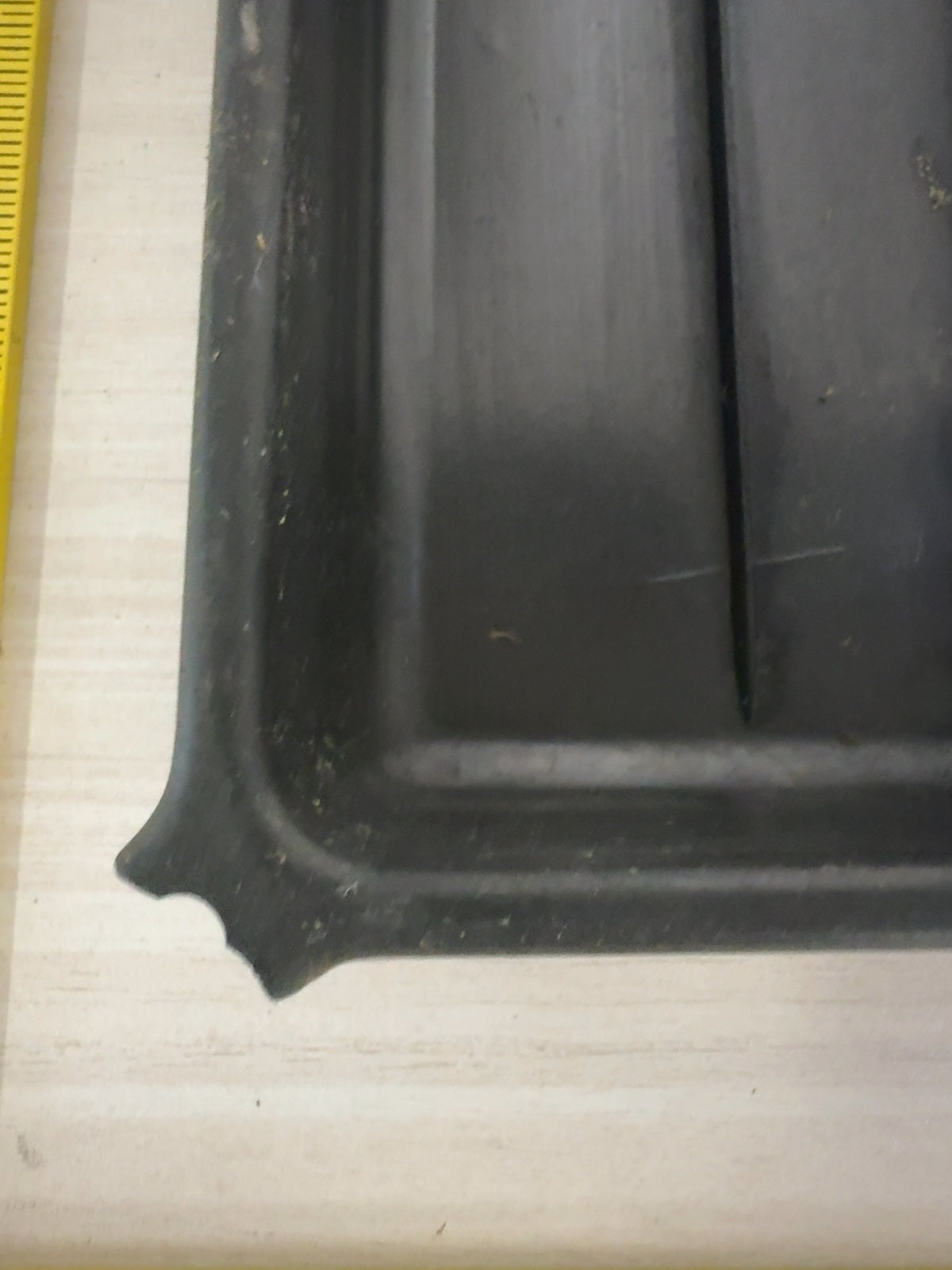 Black Plastic Darkroom Developing Tray with Ribbed Bottom 8x10