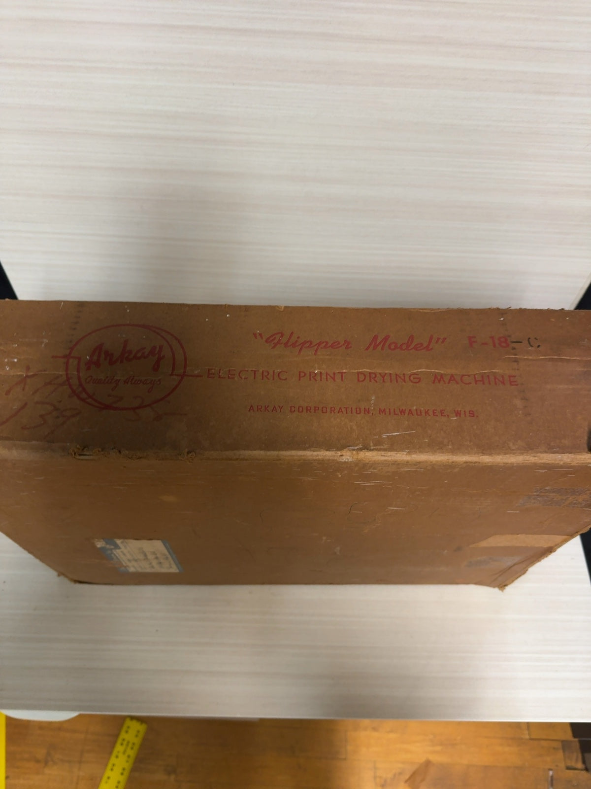 Vintage Arkay Flipper F-18C Electric Photo Print Drying Machine with Original Box