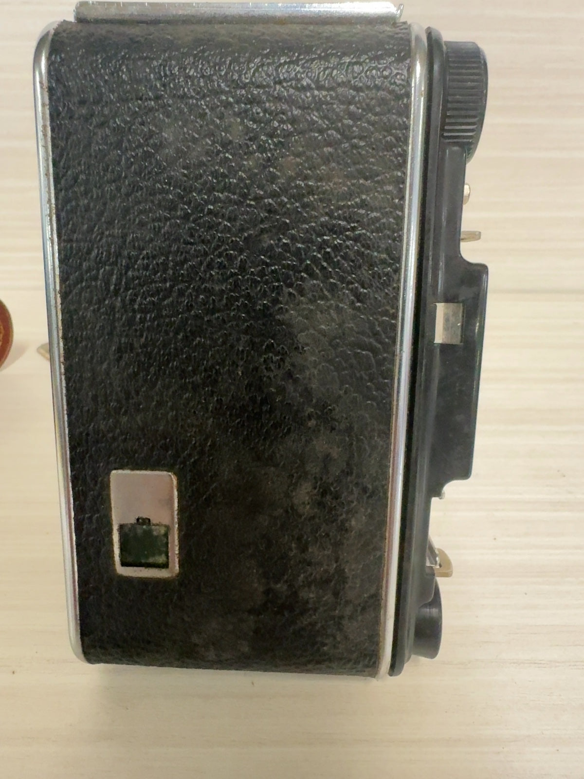 Vintage Foldex 20 Folding Film Camera with Leather Case - For Parts / Repair