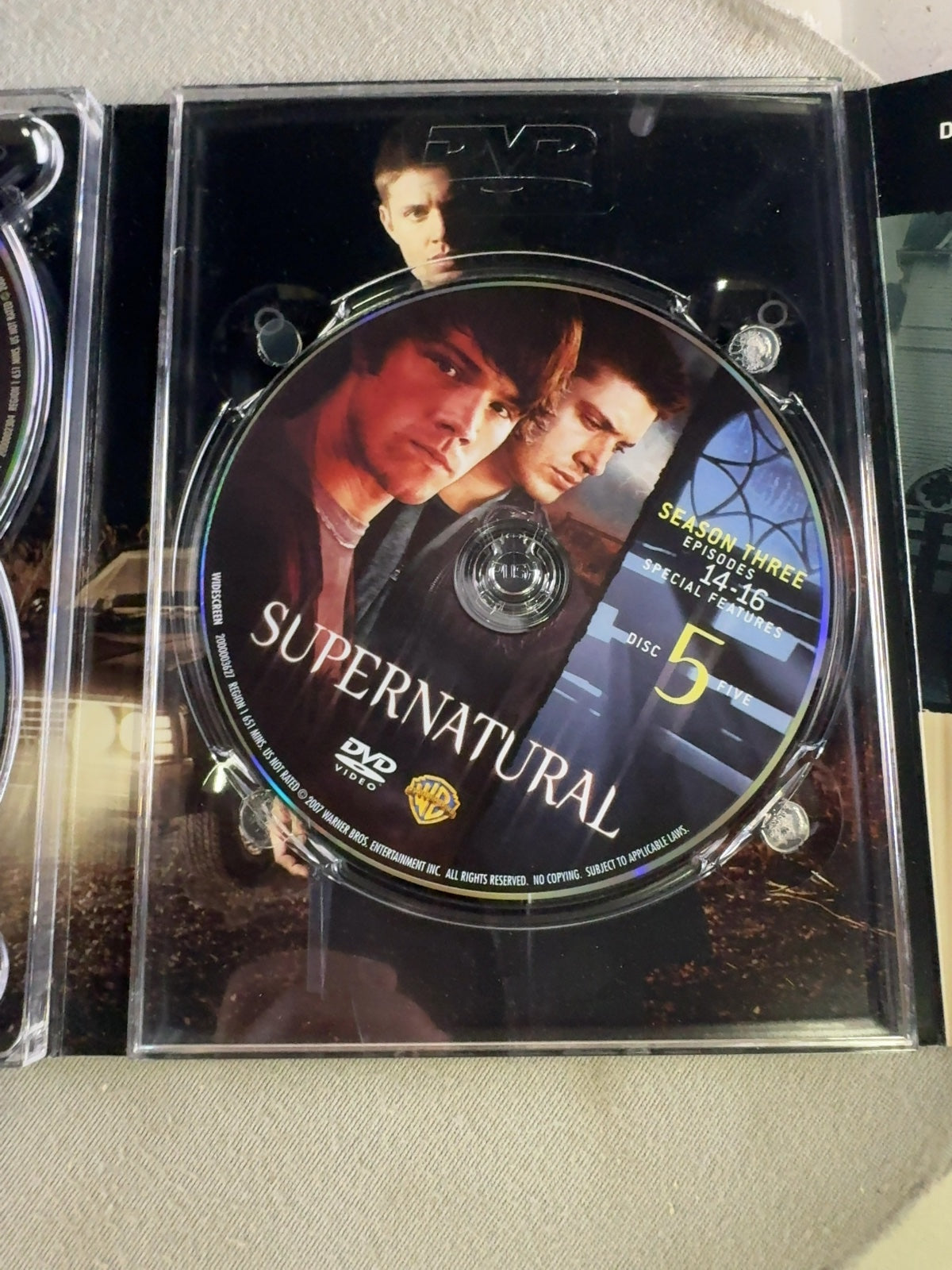 Supernatural (DVD, 2008) The Complete Third Season Very Good Jared Padalecki