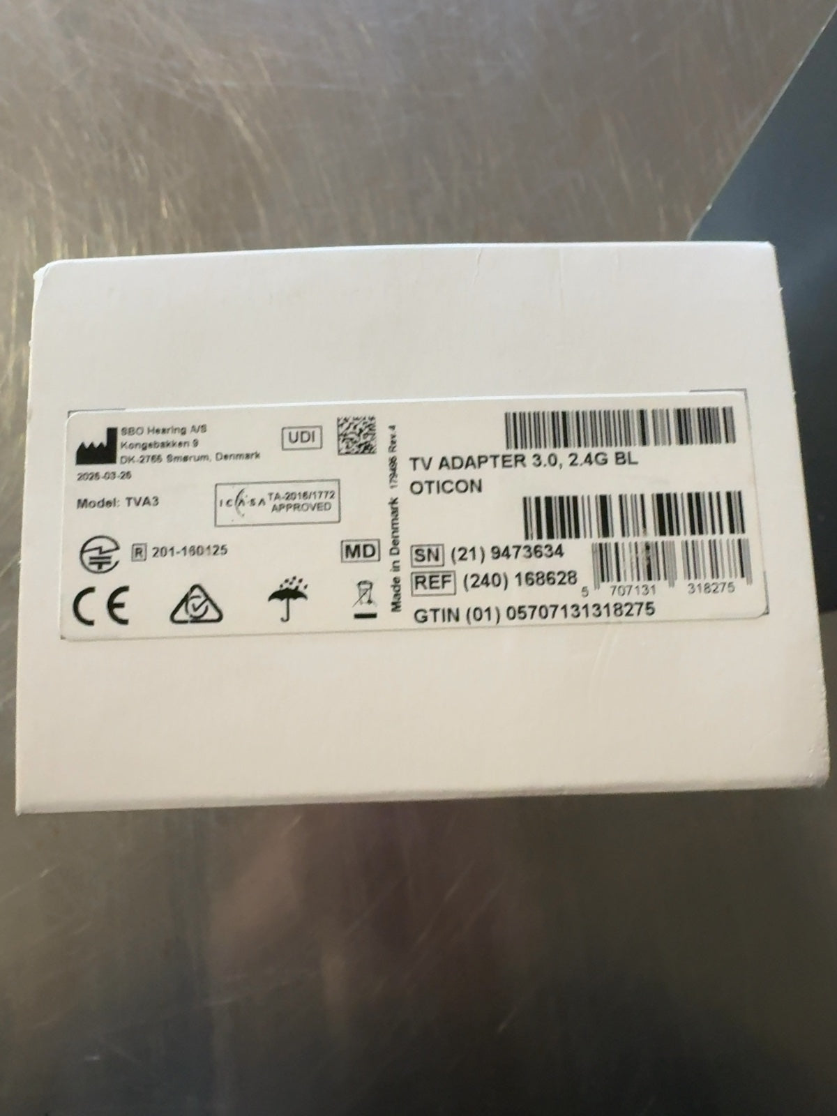 Oticon Anatel TVA3 3.0 TV Adapter Excellent condition