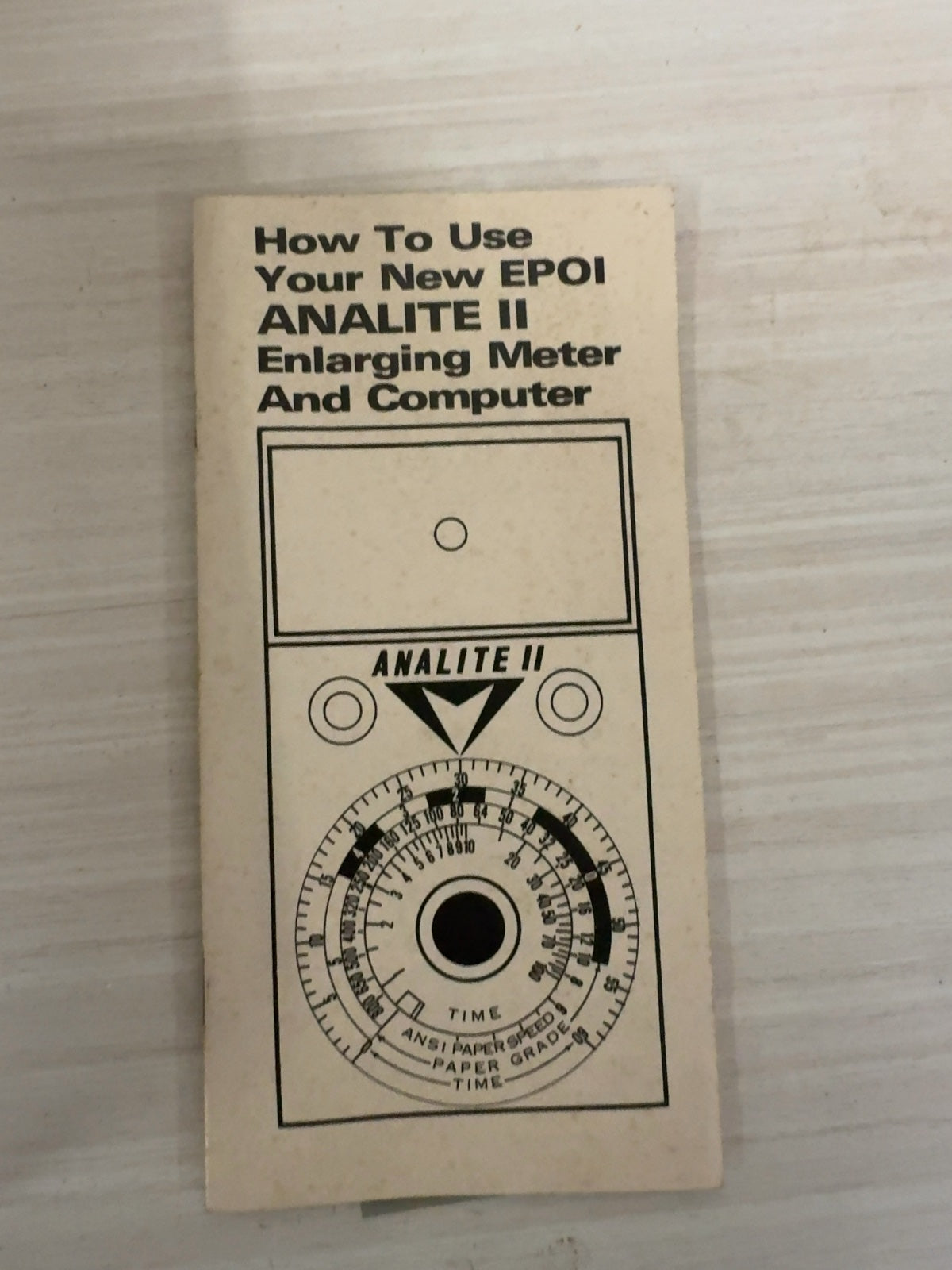 EPOI Analite II Darkroom Enlarging Meter and Computer in Original Box