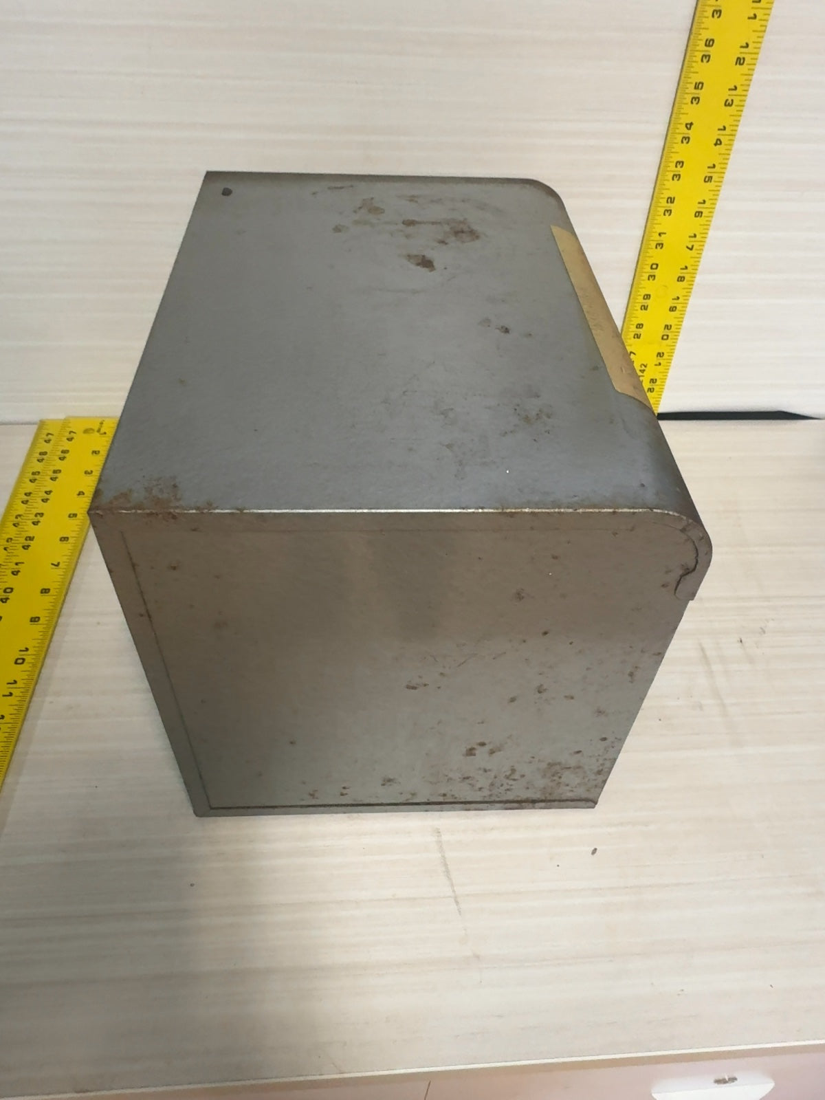 Vintage Metal Darkroom Photographic Paper Safe Light-Tight Storage Box