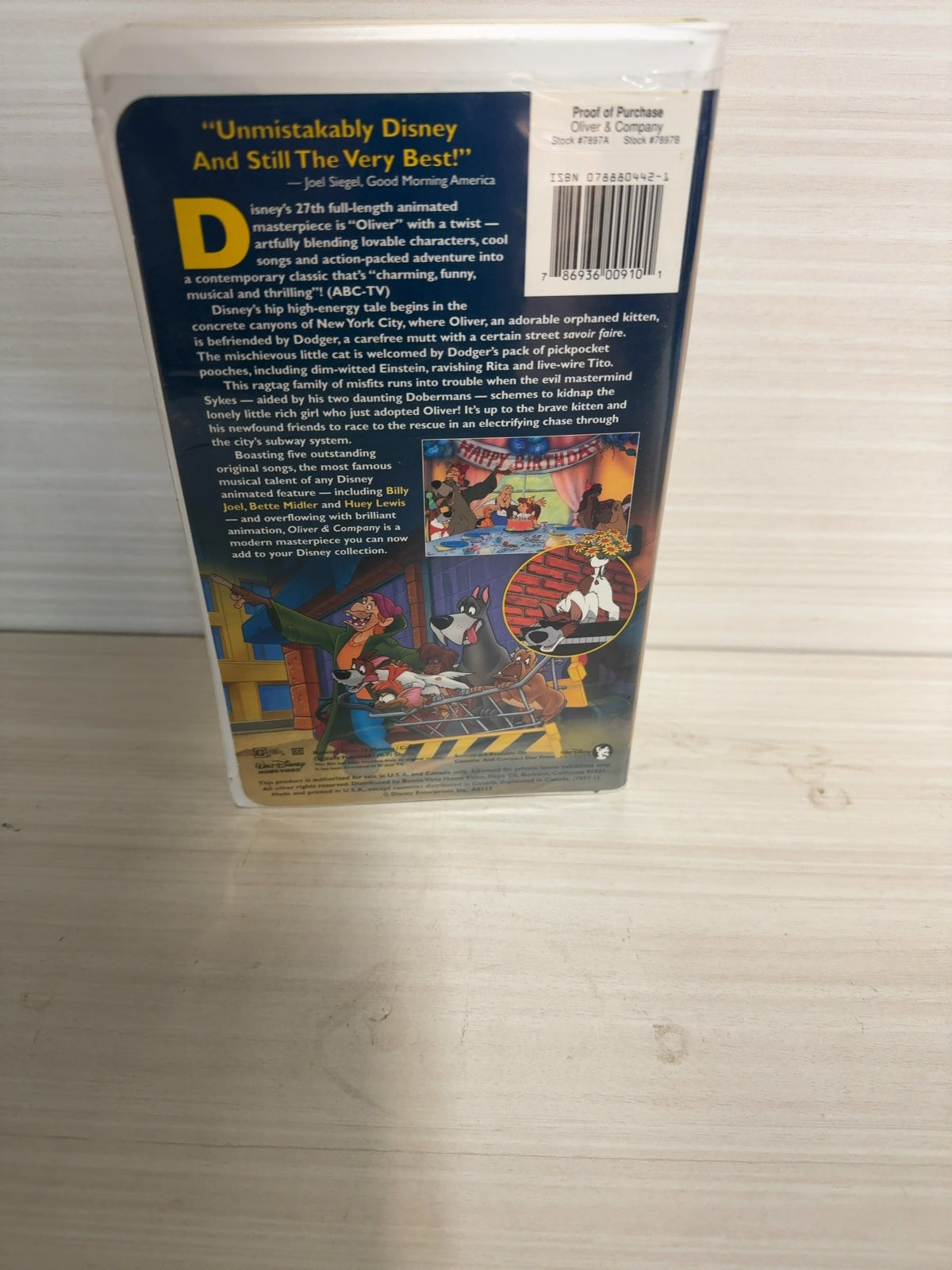 Oliver & Company (VHS, 1988) Disney Very Good