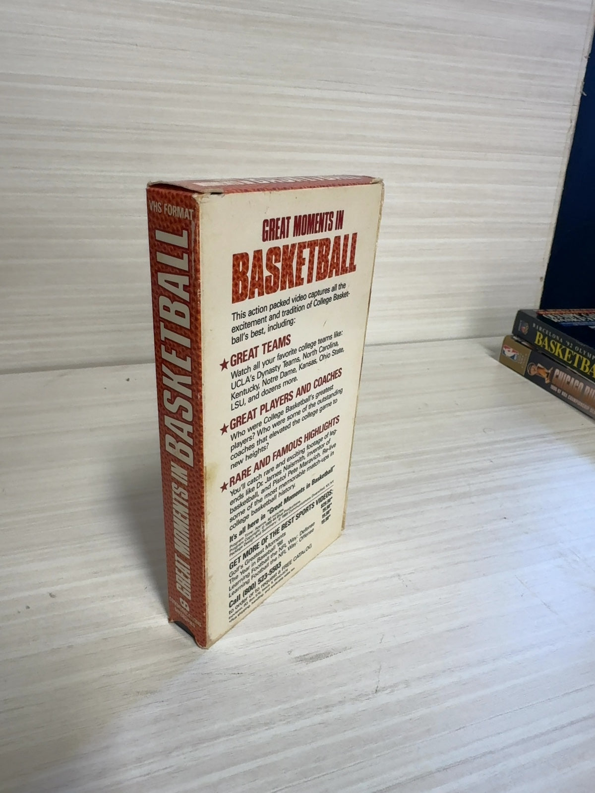 Great Moments in Basketball (VHS, 1989) Communications Diversified Very Good