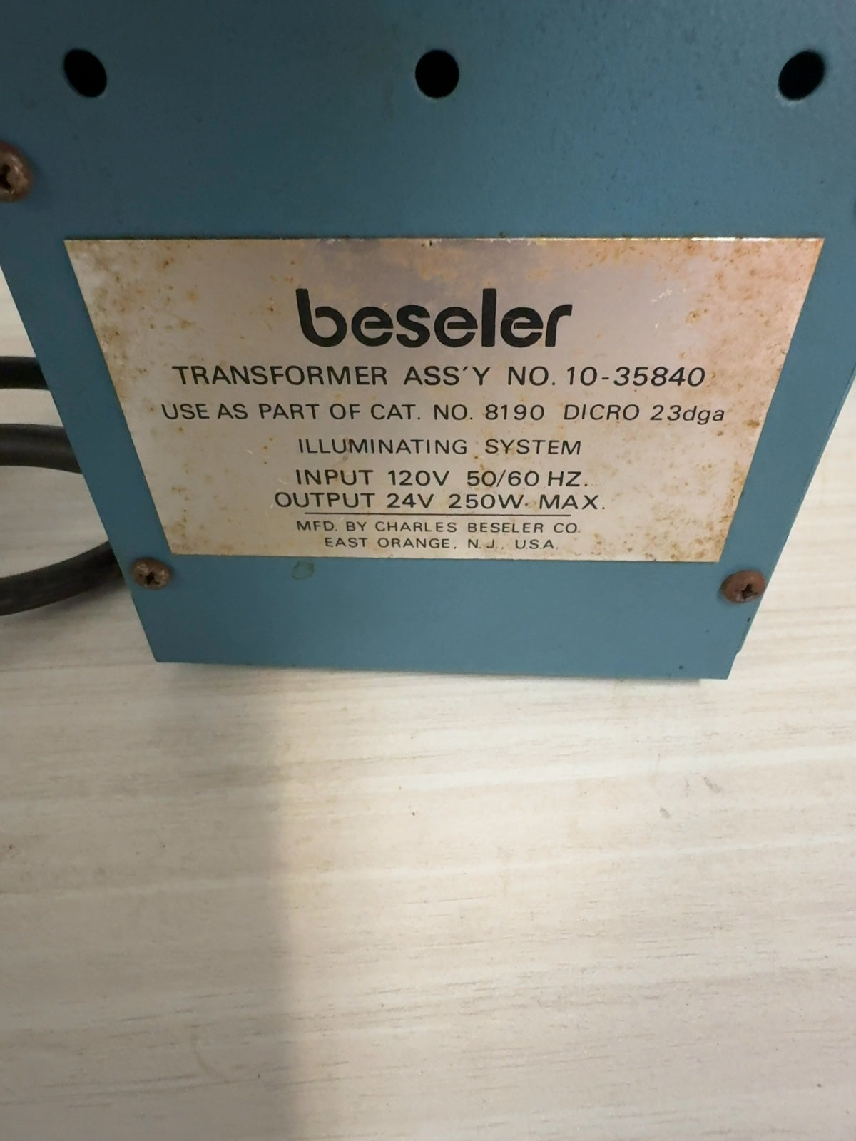 Beseler 23C II Enlarger Dichro 23dga DGA-1 Colorhead Darkroom Untested