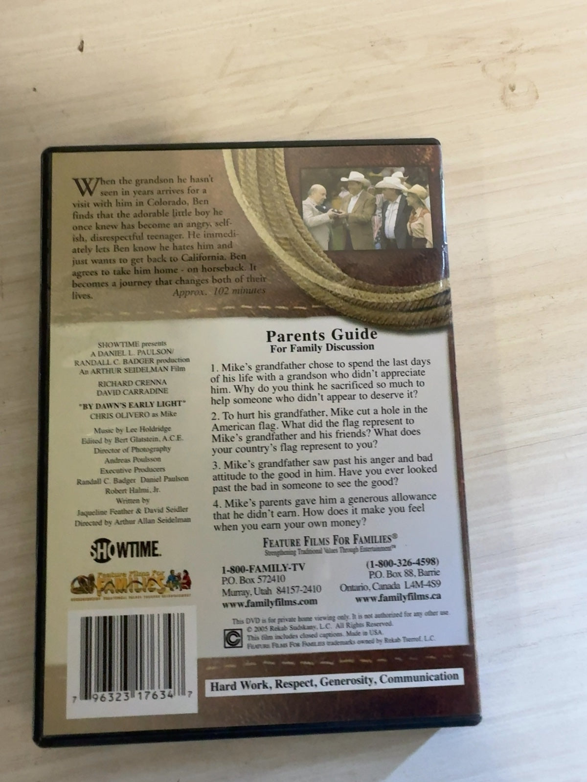 By Dawn's Early Light (DVD, 1990) Very Good Feature Films for Families