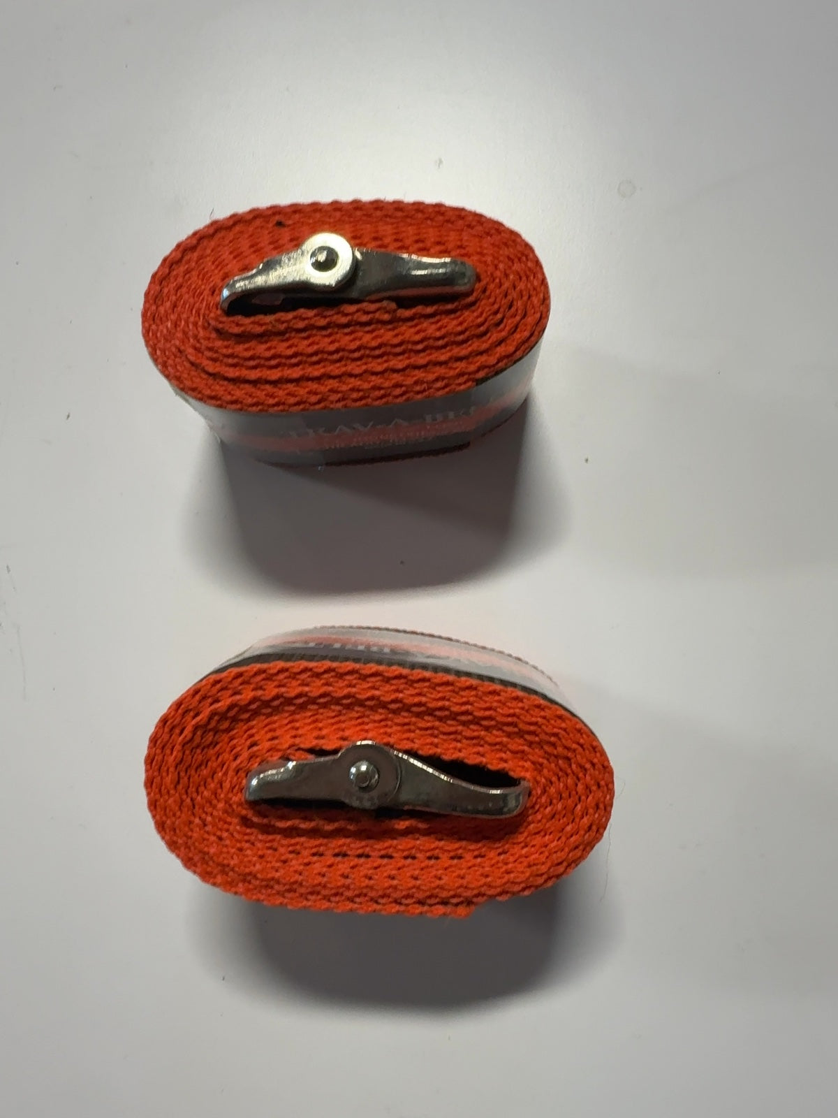 Lewis N. Clark Trav-A-Belt Luggage Straps 2" x 76" Set of 2 NOS Orange