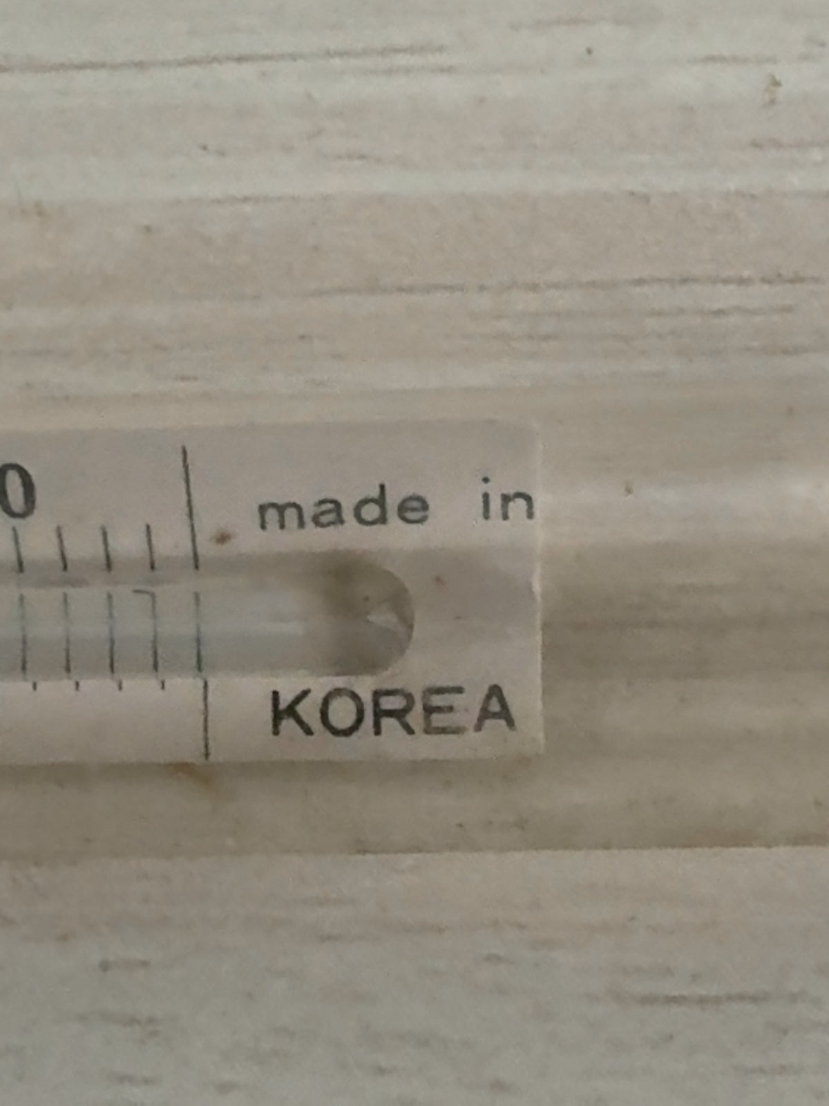 Glass Floating Thermometer with Weighted Base, Made in Korea