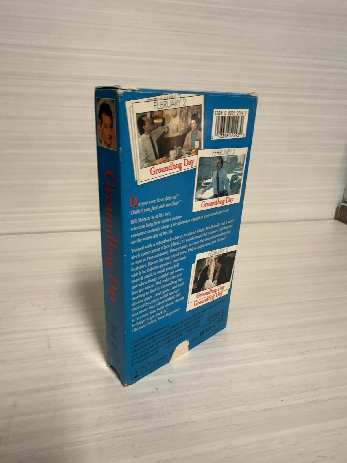 Groundhog Day (VHS, 1993) Bill Murray Columbia TriStar Acceptable