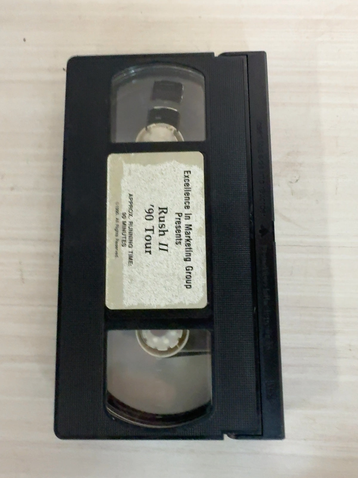 Rush II Rush to Excellence '90 Tour (VHS, 1990) Very Good