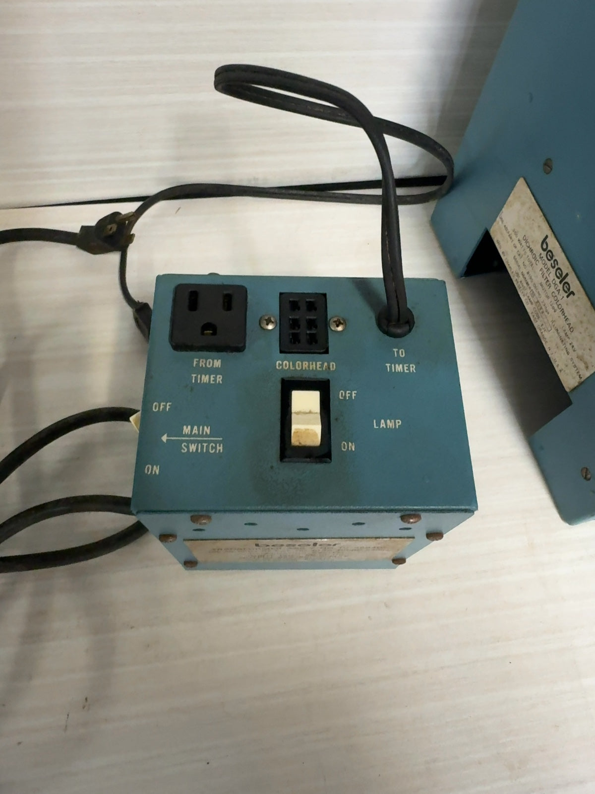 Beseler 23C II Enlarger Dichro 23dga DGA-1 Colorhead Darkroom Untested