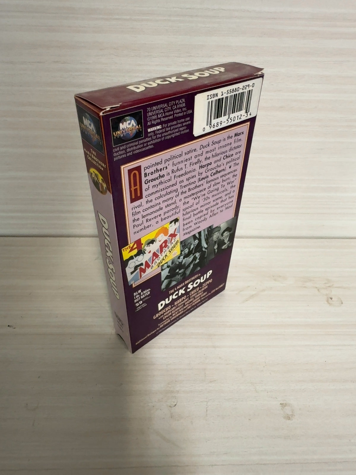 Duck Soup (VHS, 1999) Groucho Marx Harpo Marx MCA/Universal Very Good