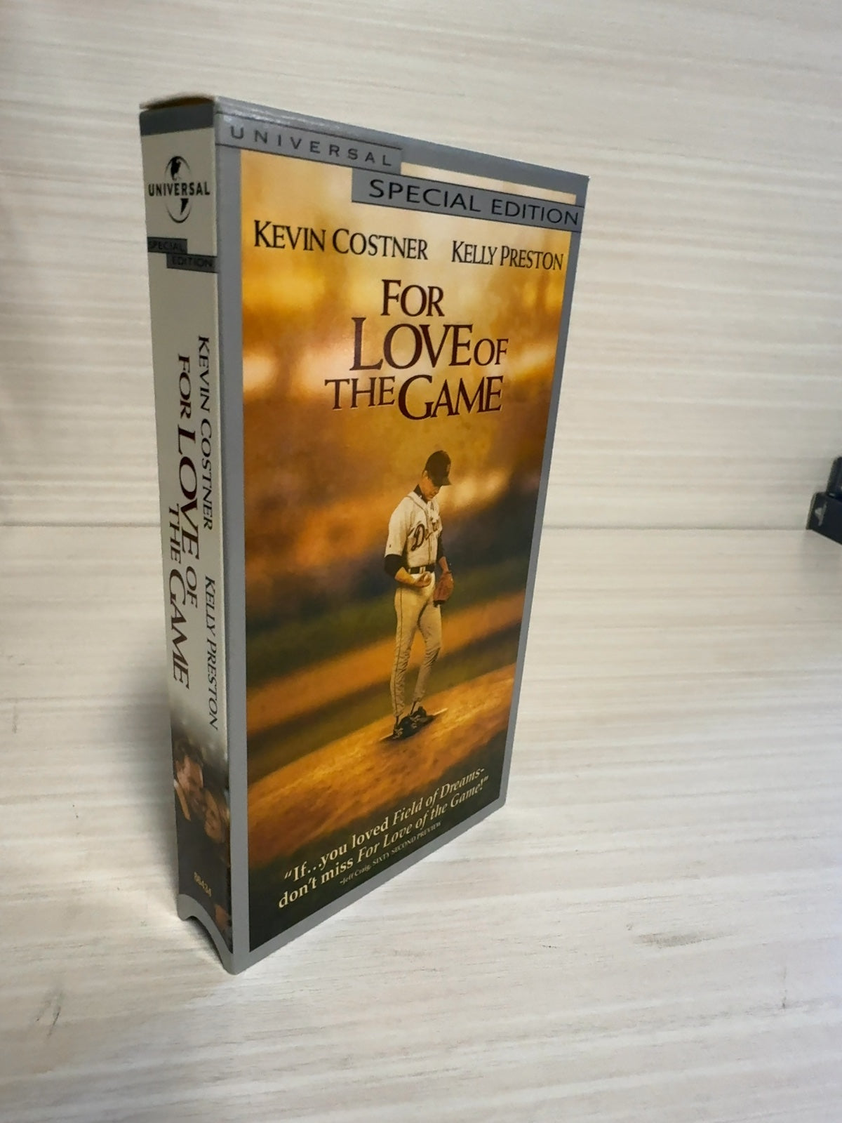 For Love Of The Game Movie VHS Tape Kevin Costner Kelly Preston John C. Reilly