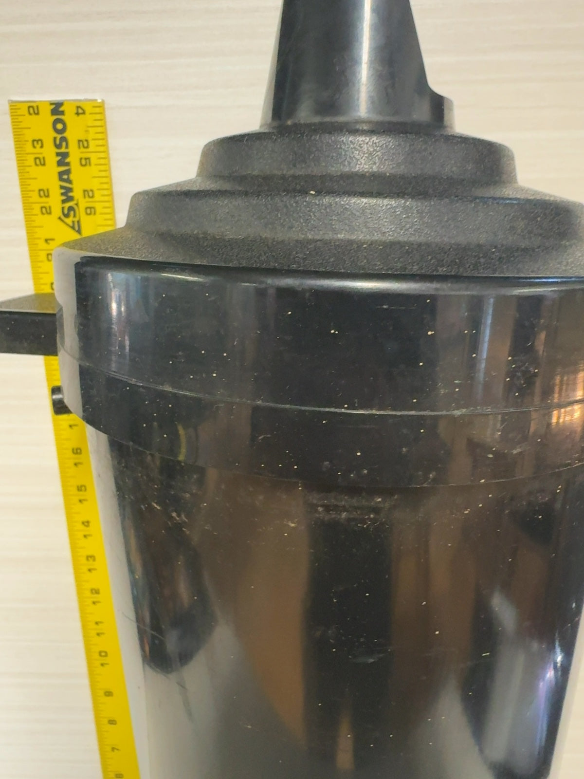 Large Black Plastic Darkroom Print / Film Washer Developing Tank with Lid