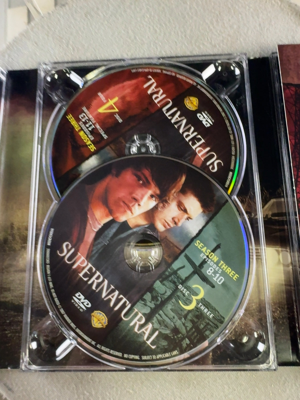 Supernatural (DVD, 2008) The Complete Third Season Very Good Jared Padalecki