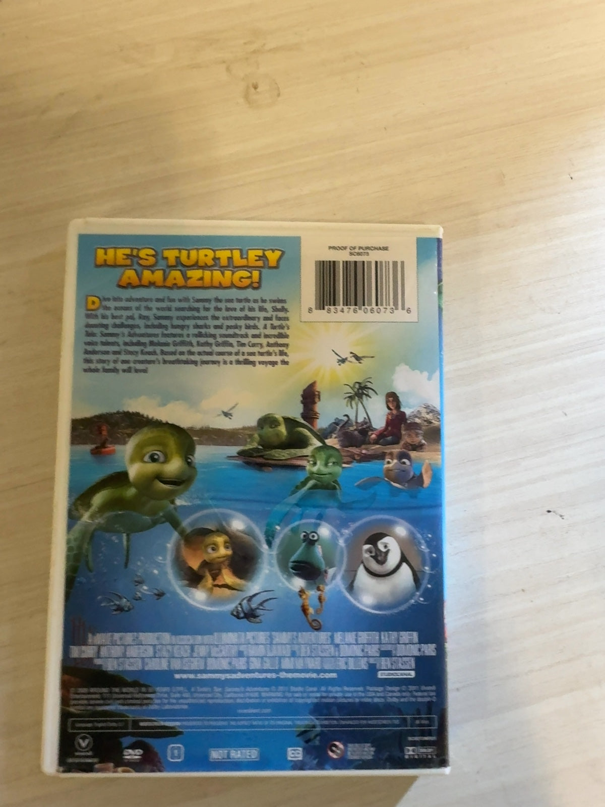 A Turtle's Tale: Sammy's Adventures (DVD, 2012) Very Good