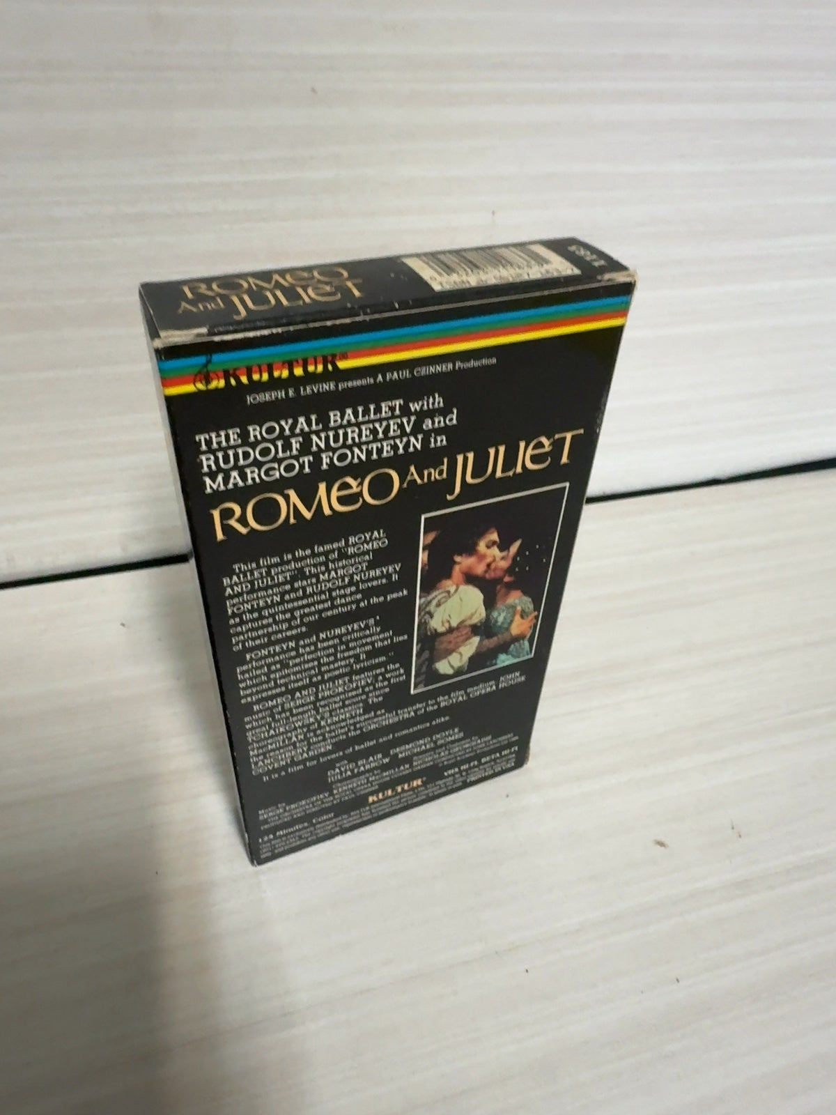 Romeo and Juliet (VHS, 1966) Margot Fonteyn Rudolf Nureyev Kultur Very Good